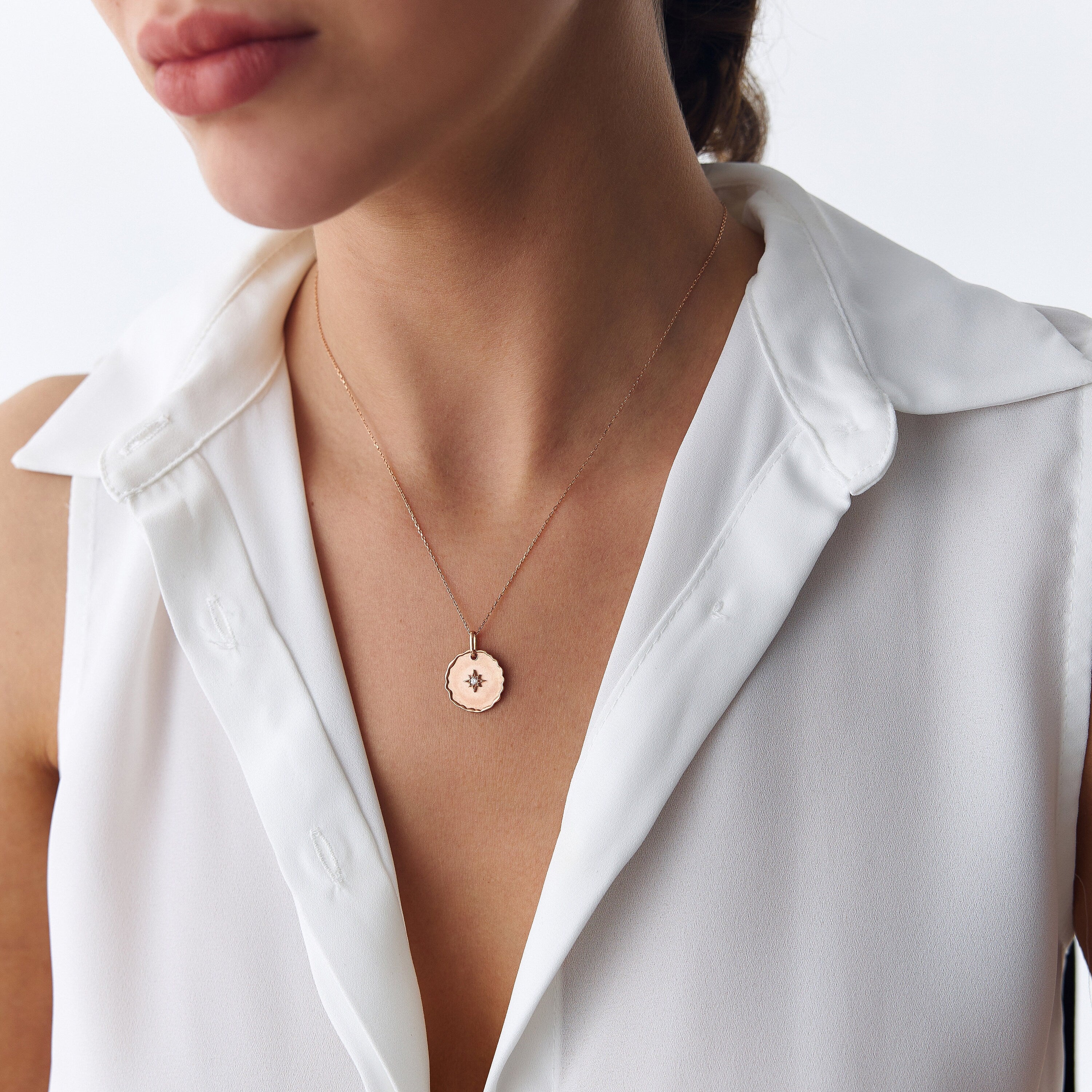 Diamond North Star Pendant Necklace