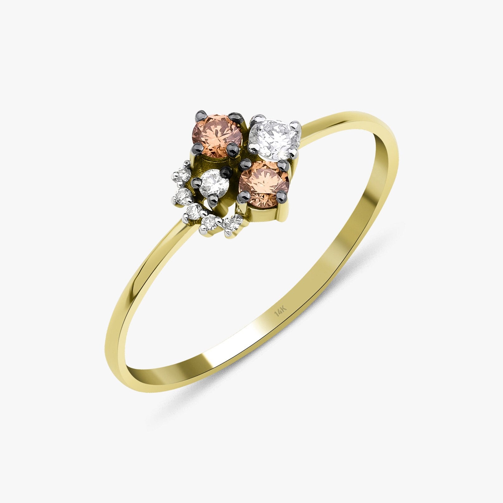 Chocolate Diamond Ring in 14K Gold