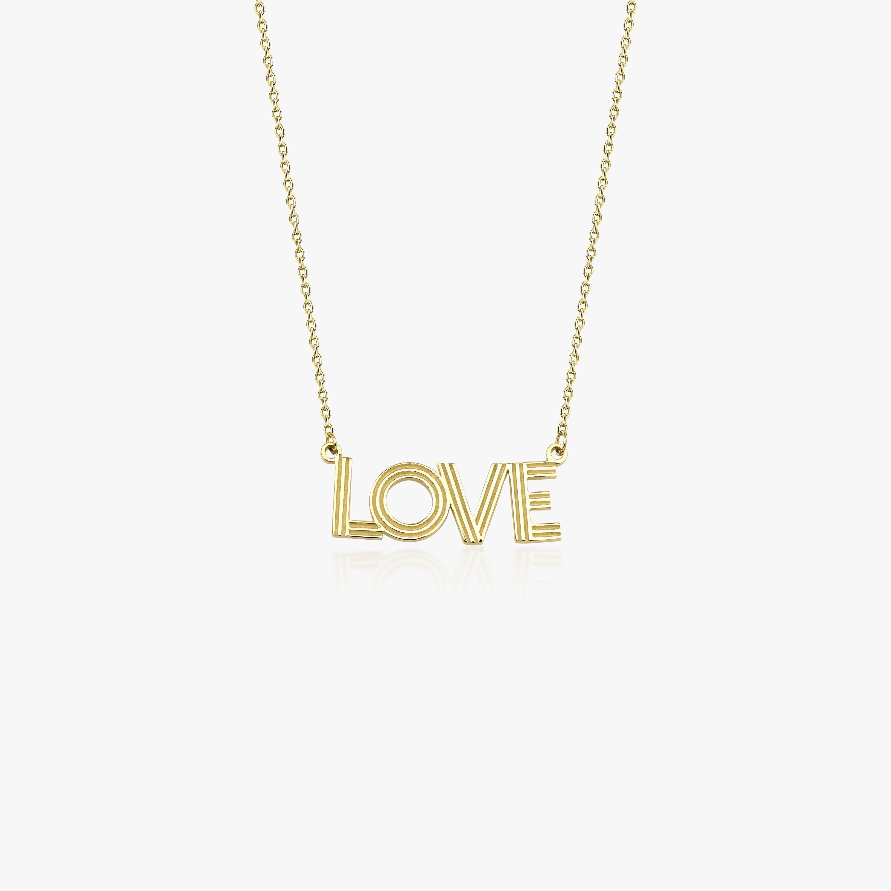Love Necklace in 14K Gold