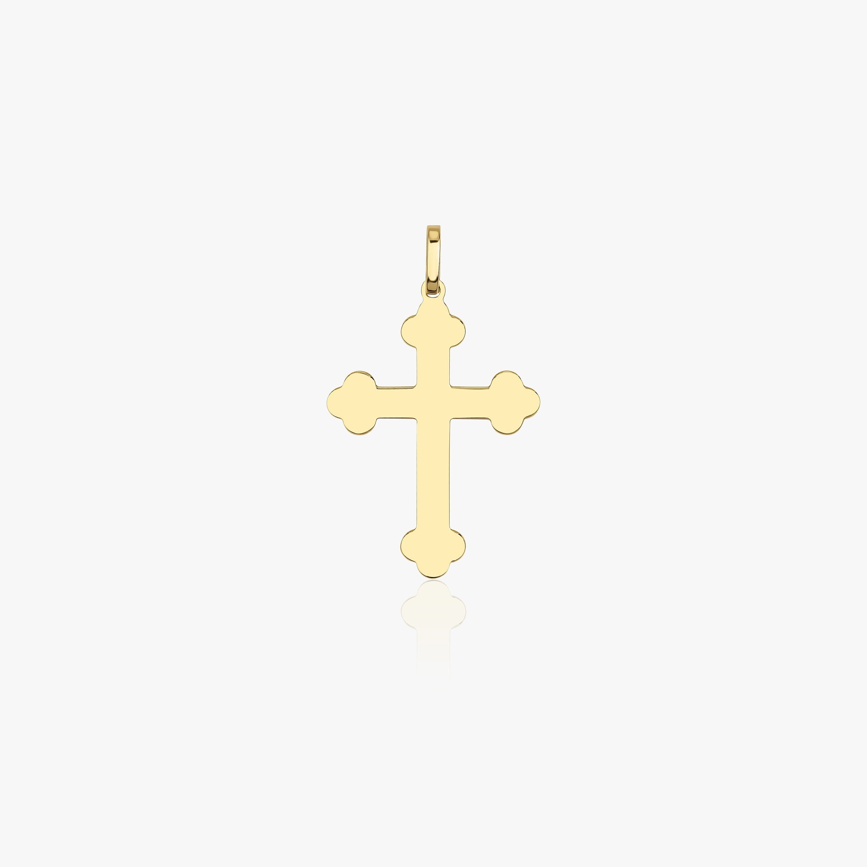 Large Cross Pendant in 14K Gold