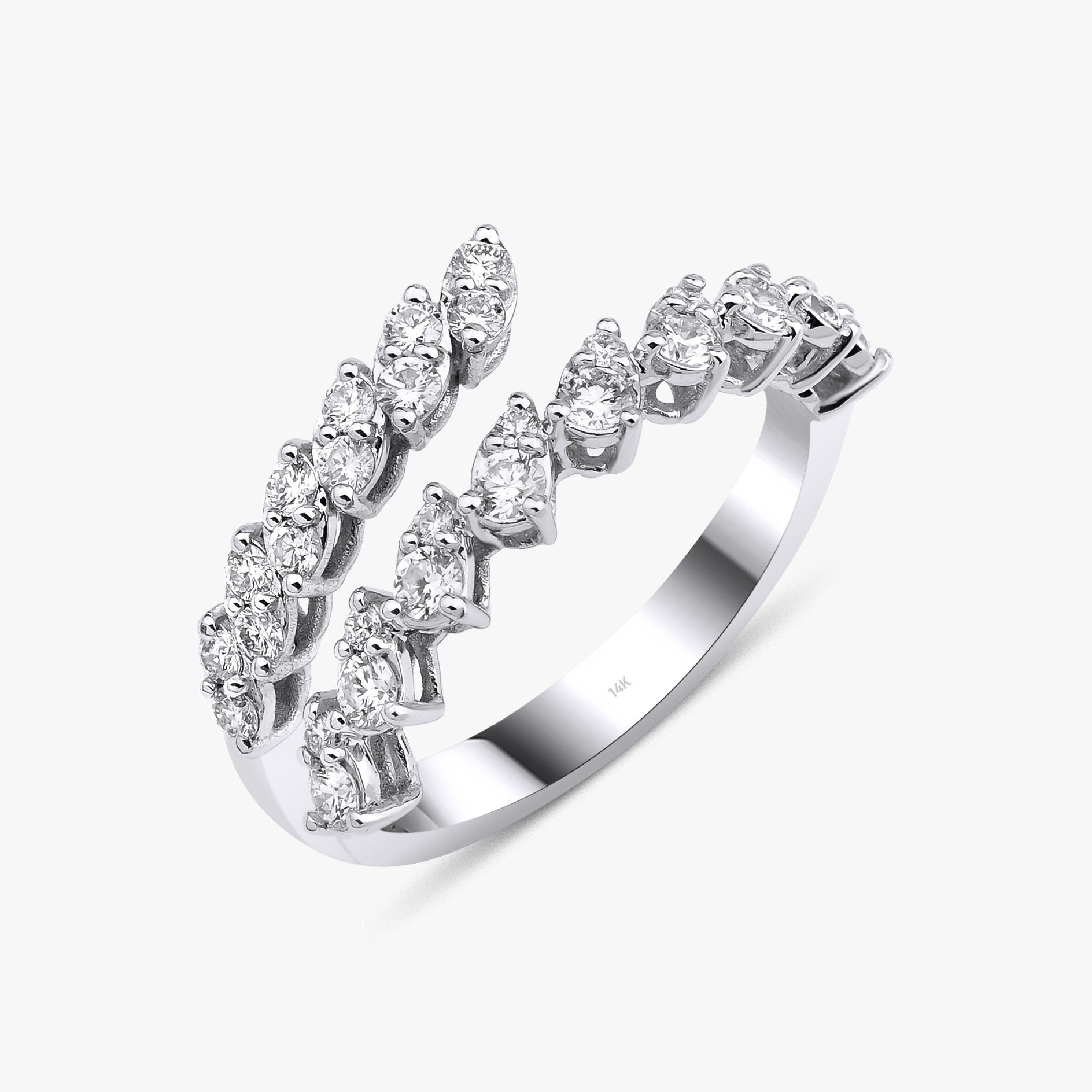 Diamond Wrap Ring in 14K Gold