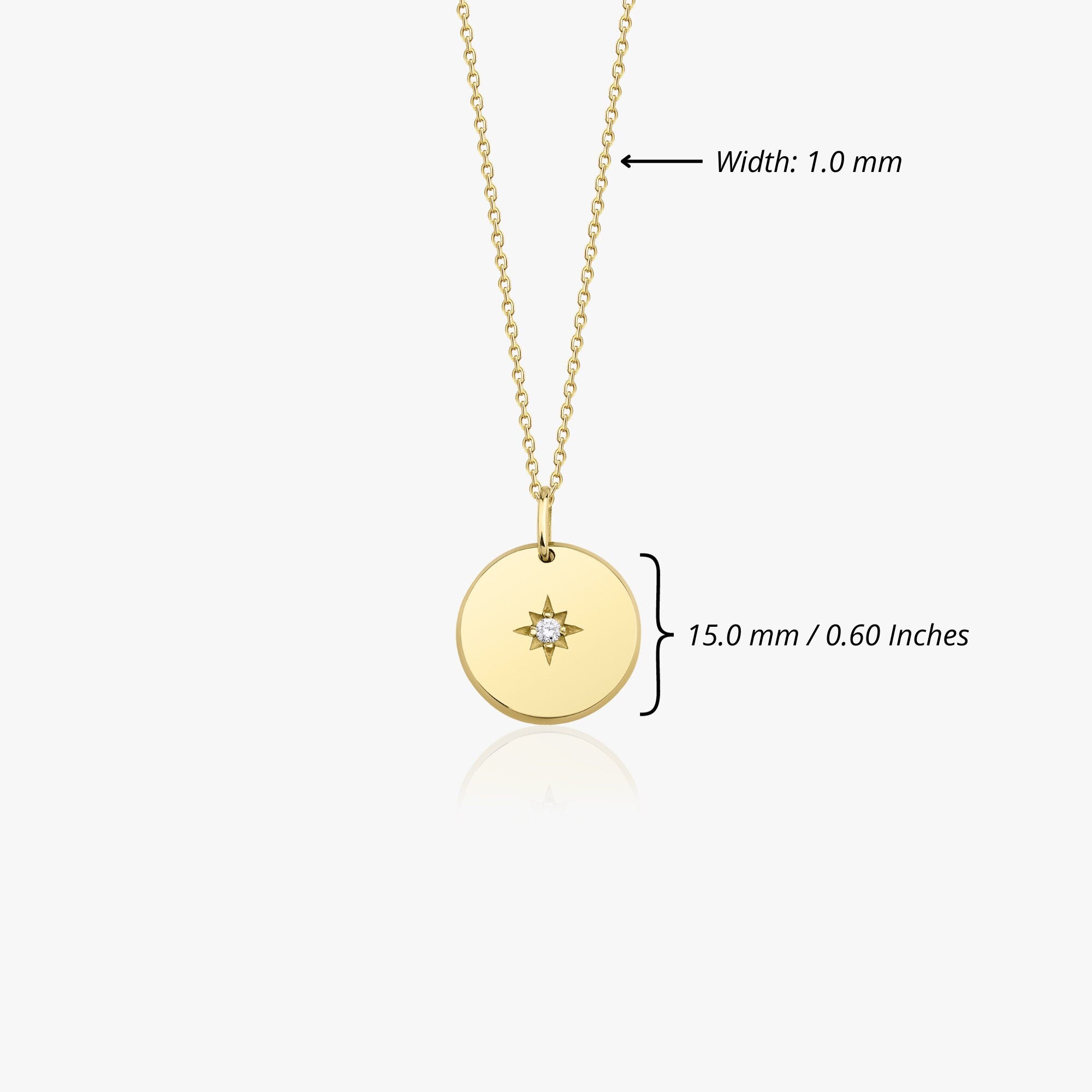 Diamond North Star Pendant Necklace