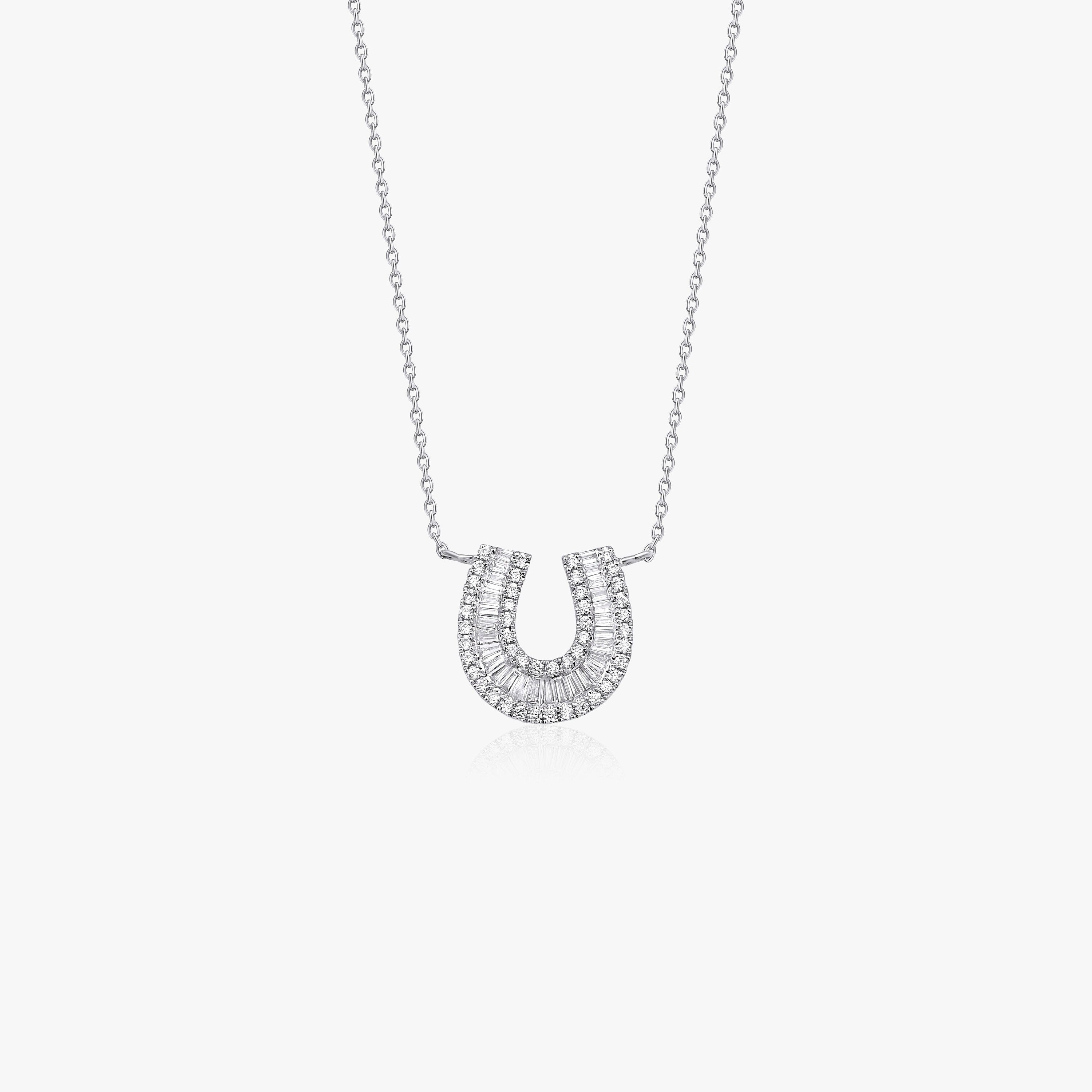 Diamond Horseshoe Necklace