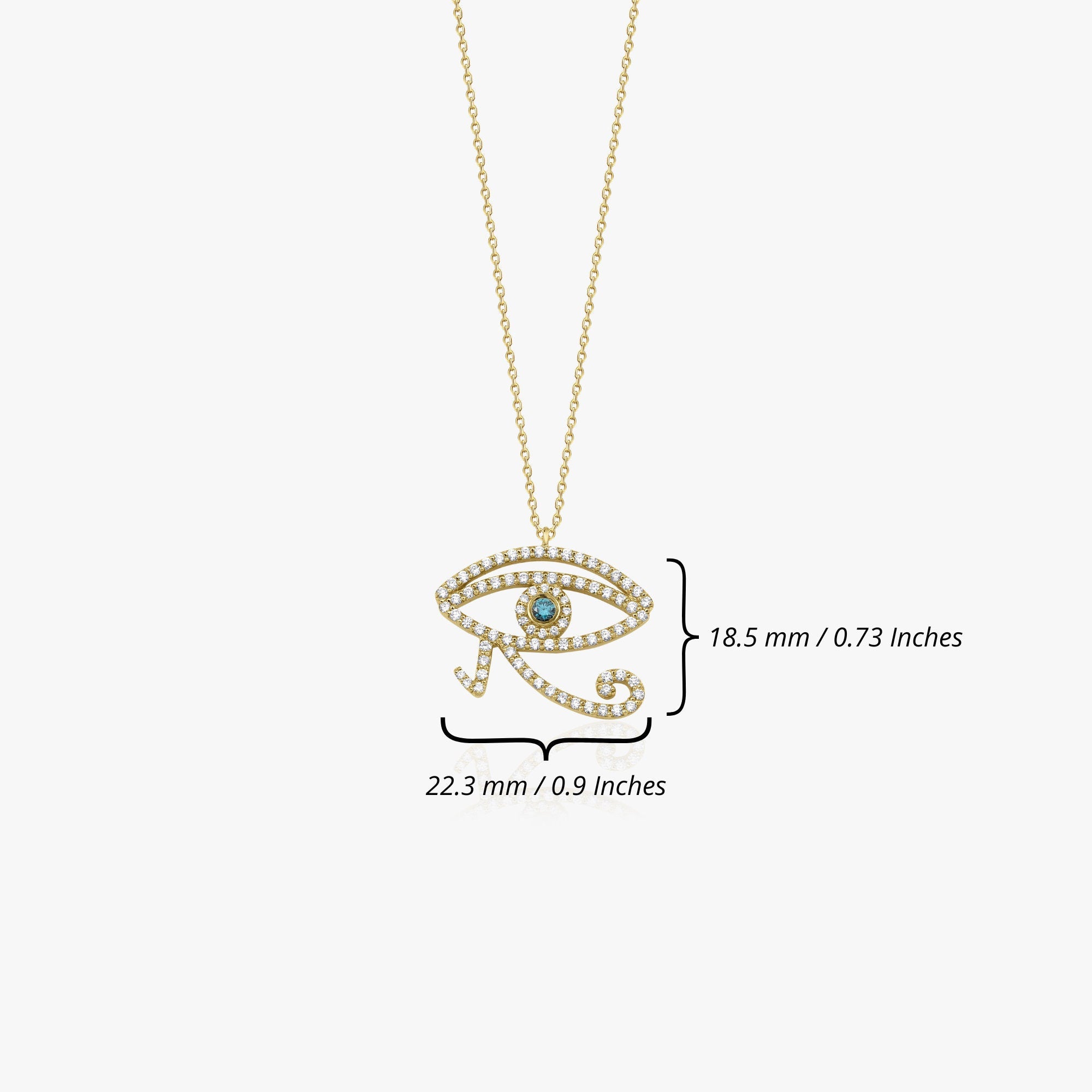 Diamond Eye Of Horus Necklace