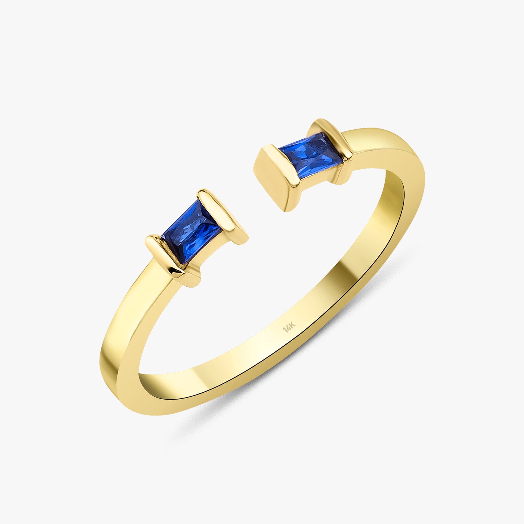 Open Cuff Ring in 14K Gold