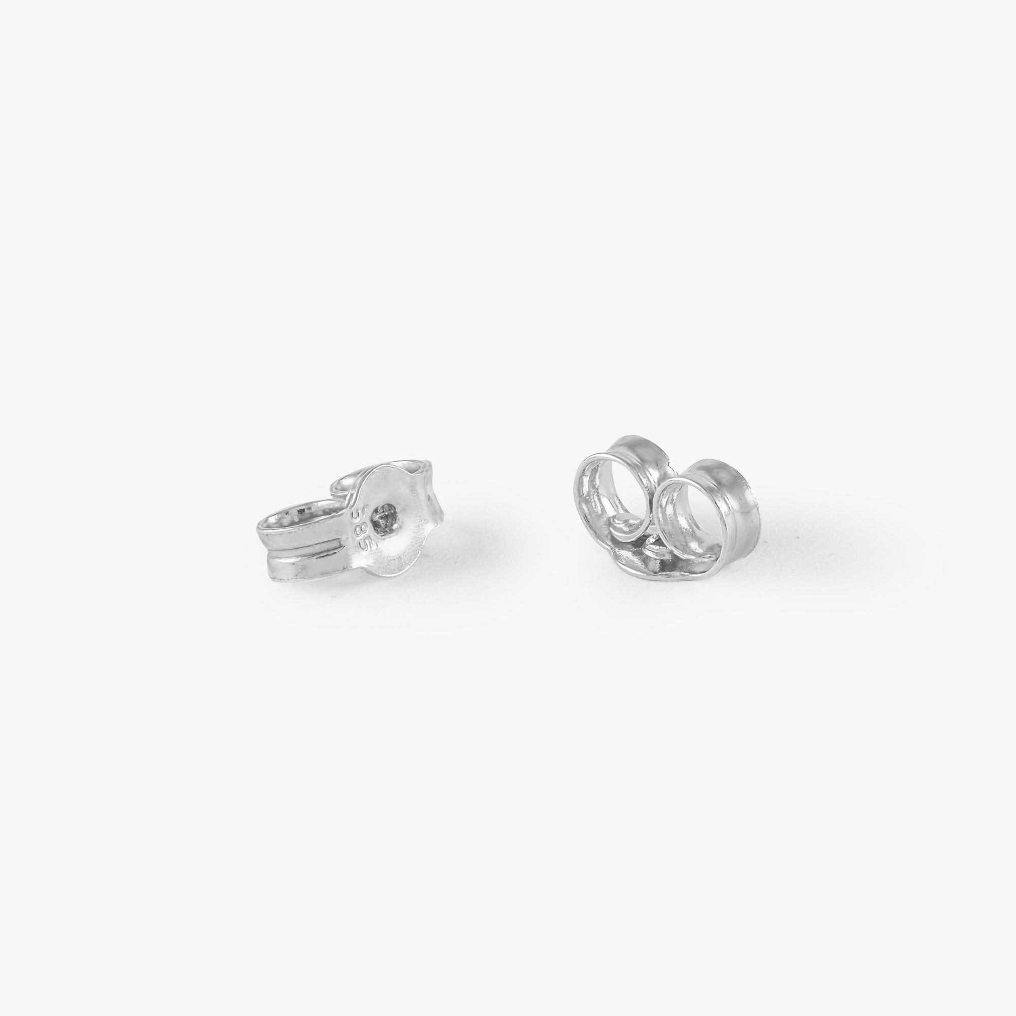 Single Black Diamond Stud in 14K Gold