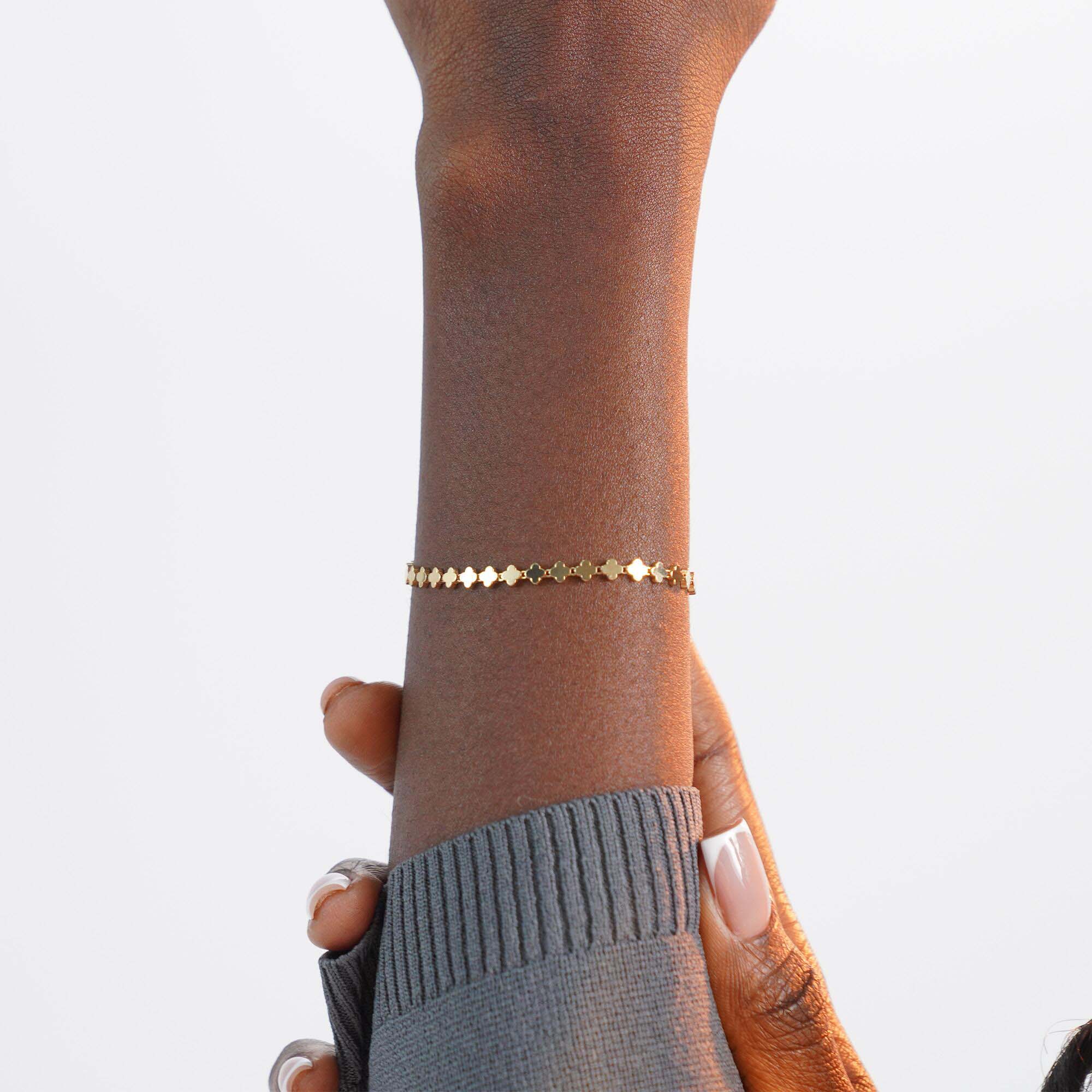 Clover Chain Bracelet in 14K Gold