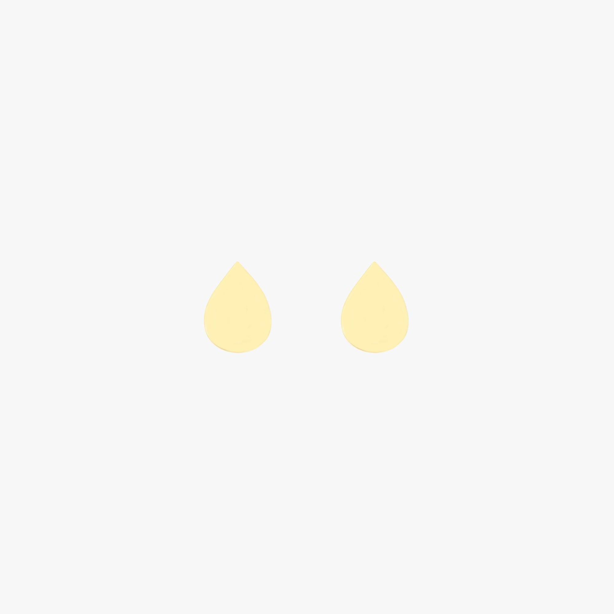 Mini Raindrop Studs in 14K Gold