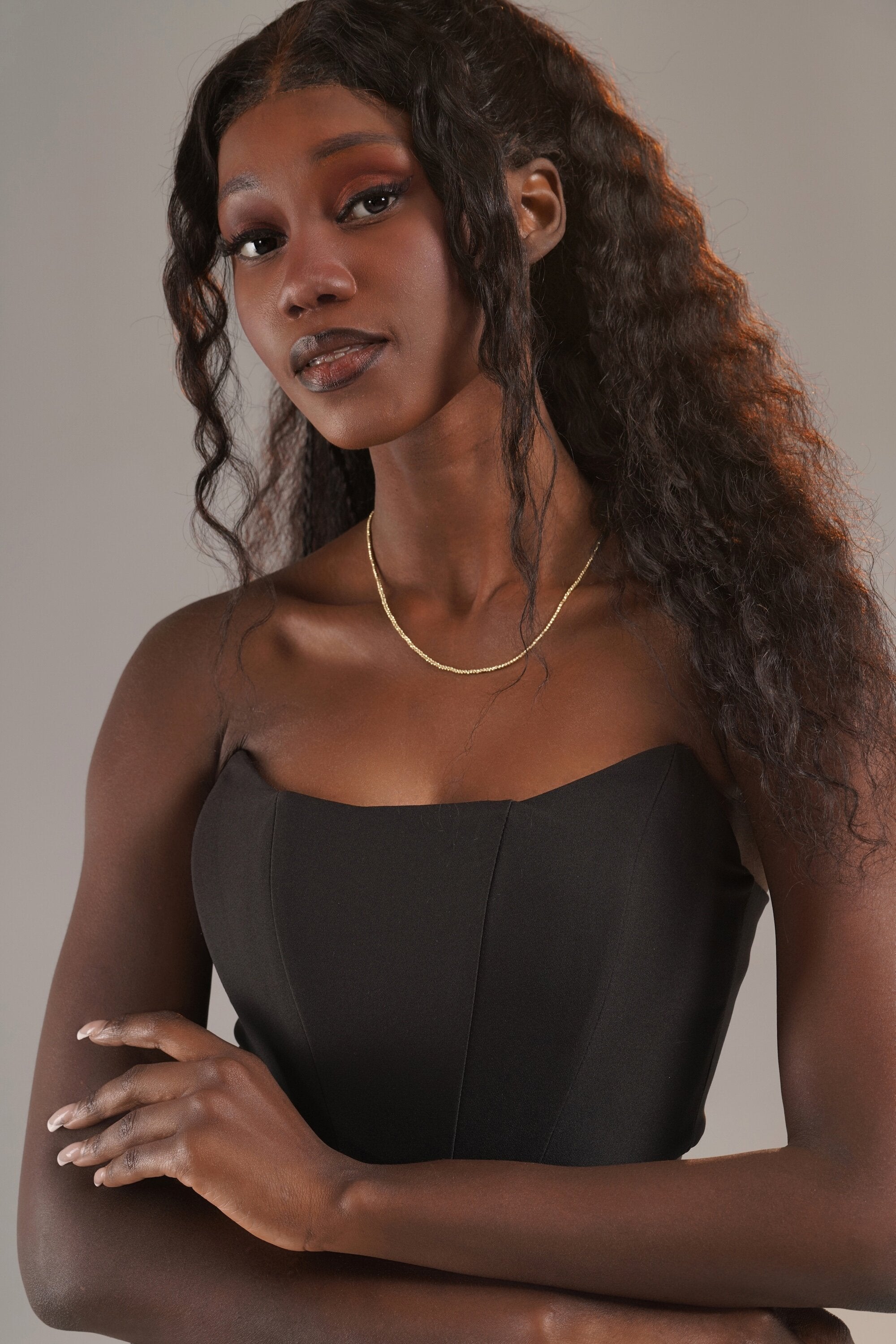Laser Cut Beaded Chain Necklace