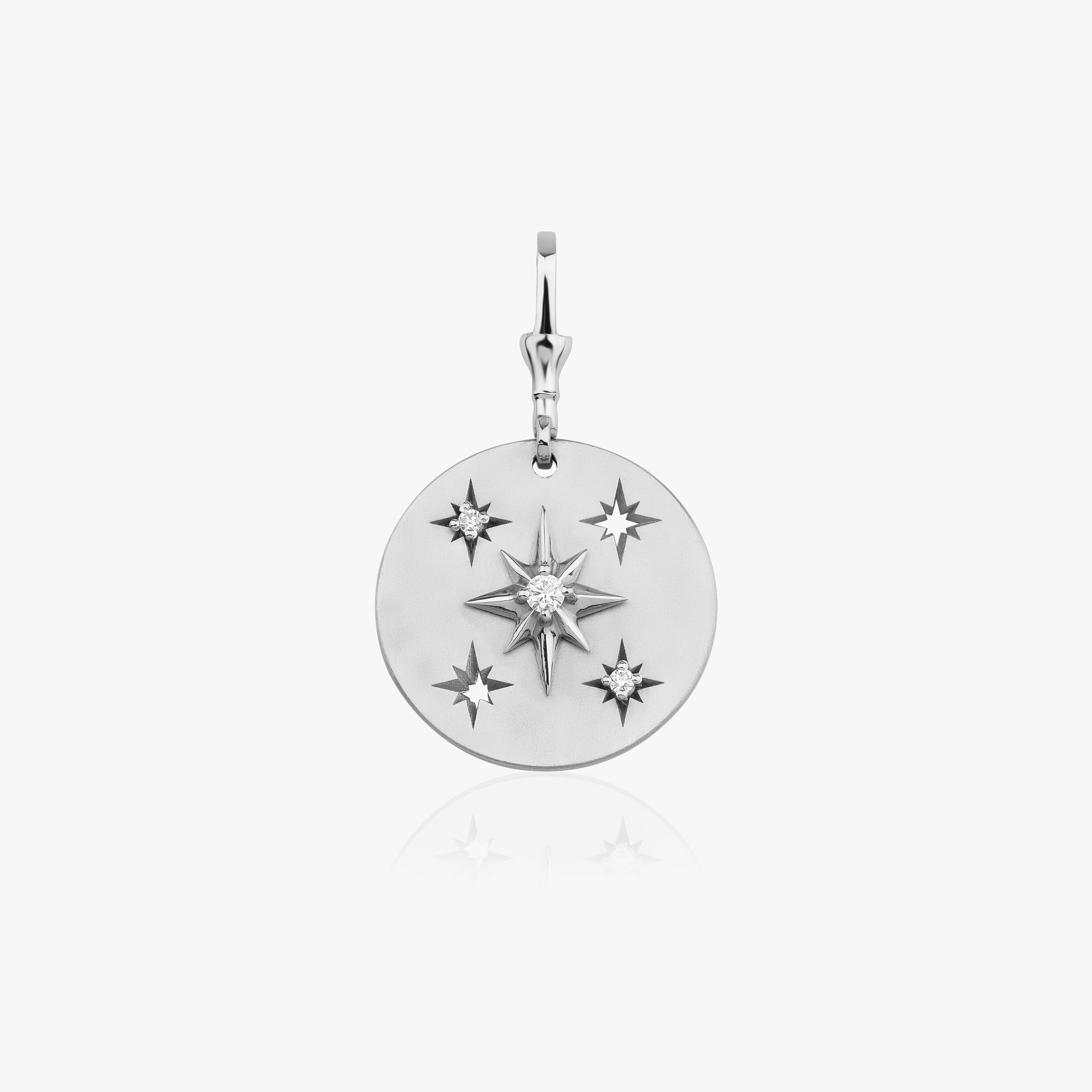 North Star Gold Medallion Pendant