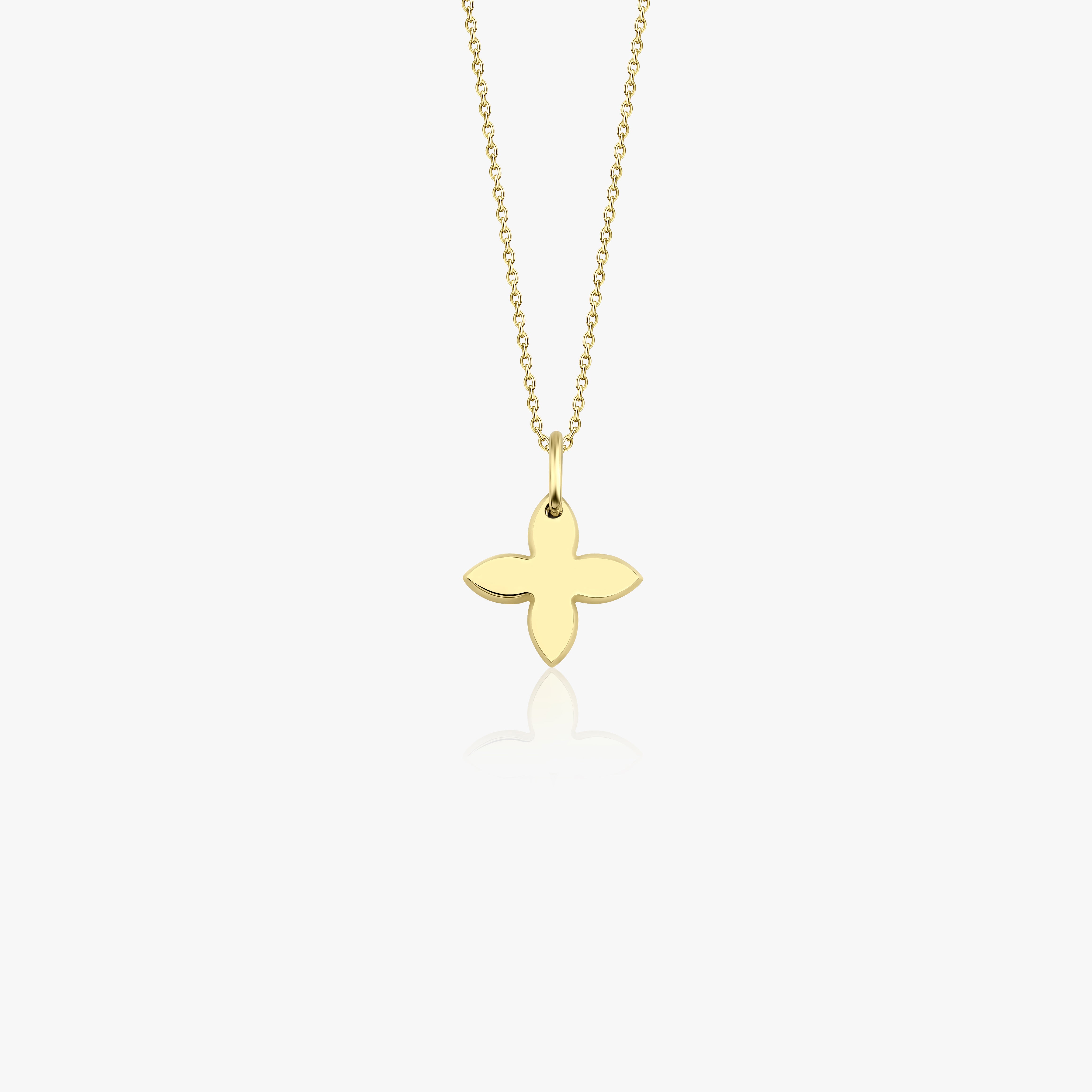 Clover Pendant Necklace Available in 14K and 18K Gold