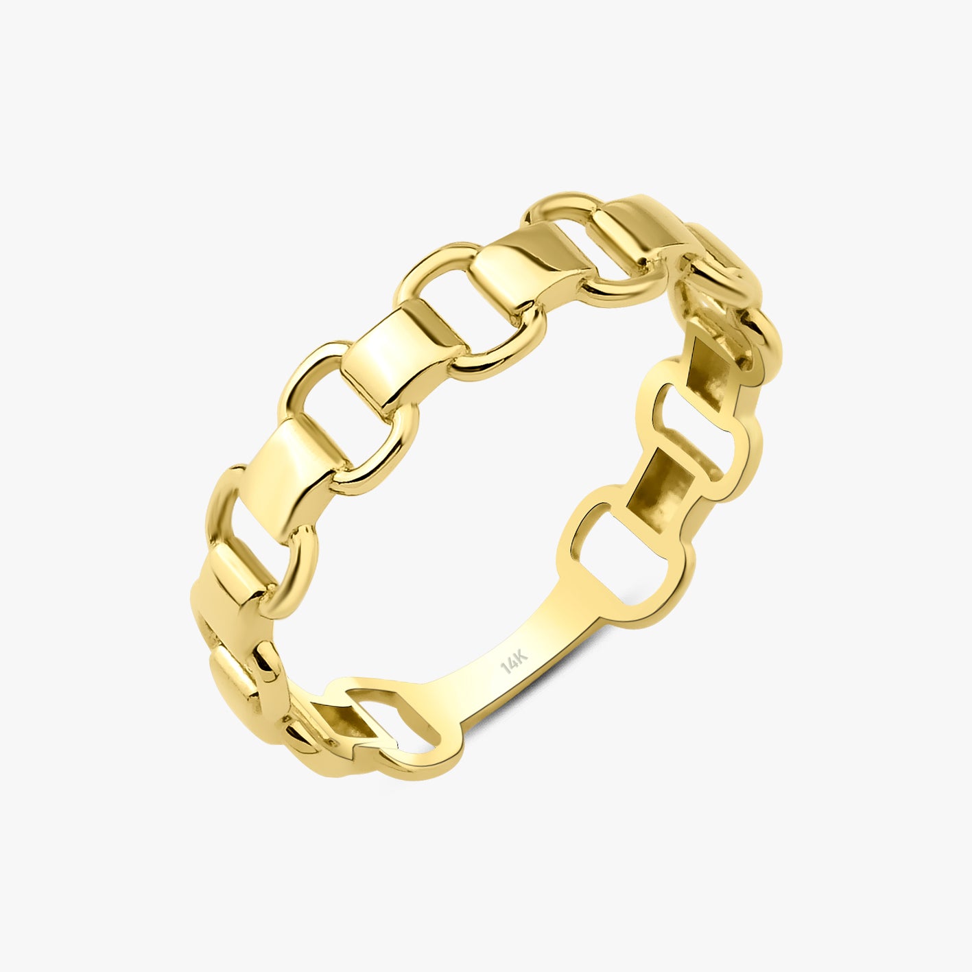 Chain Ring in 14K Gold