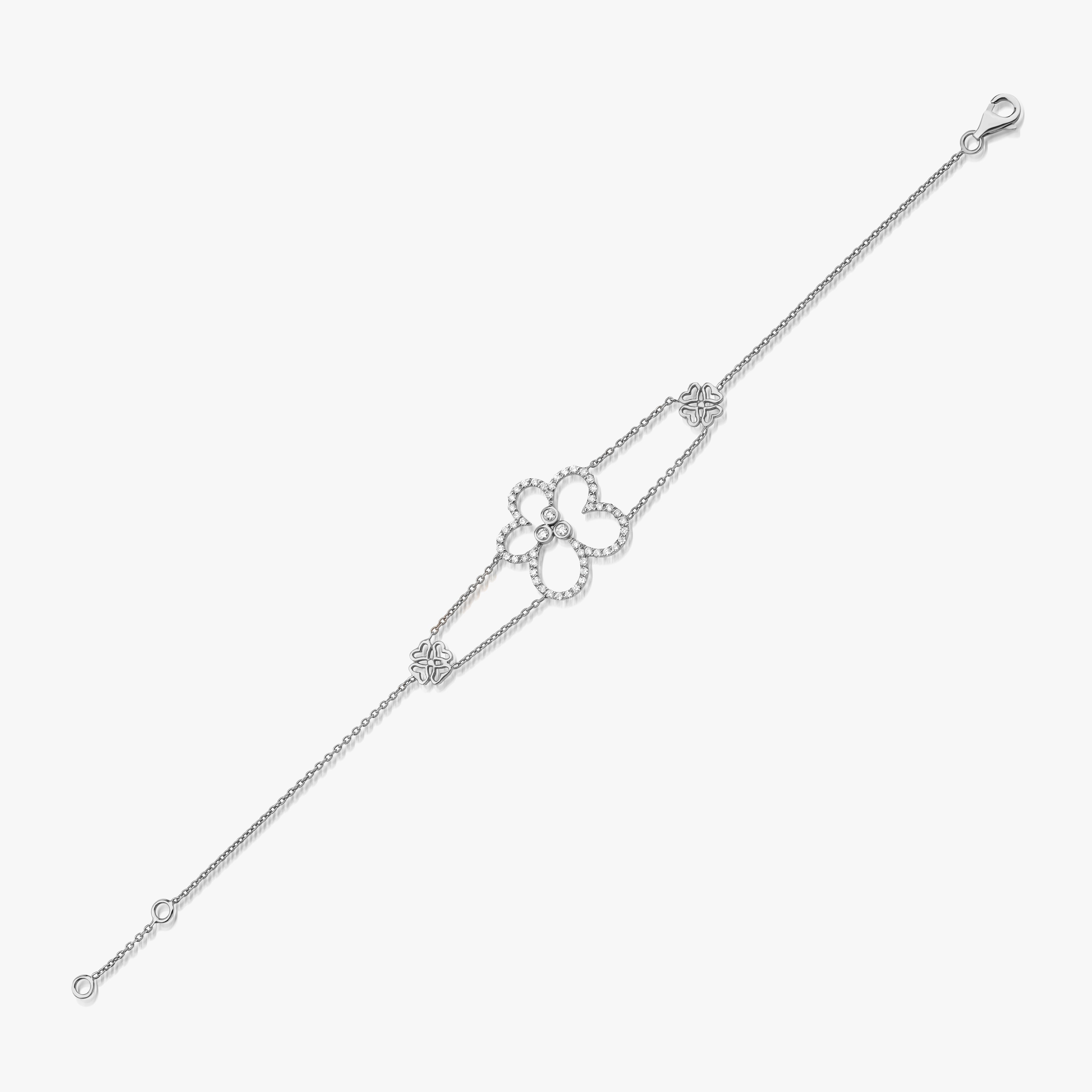 Diamond Flower Bracelet
