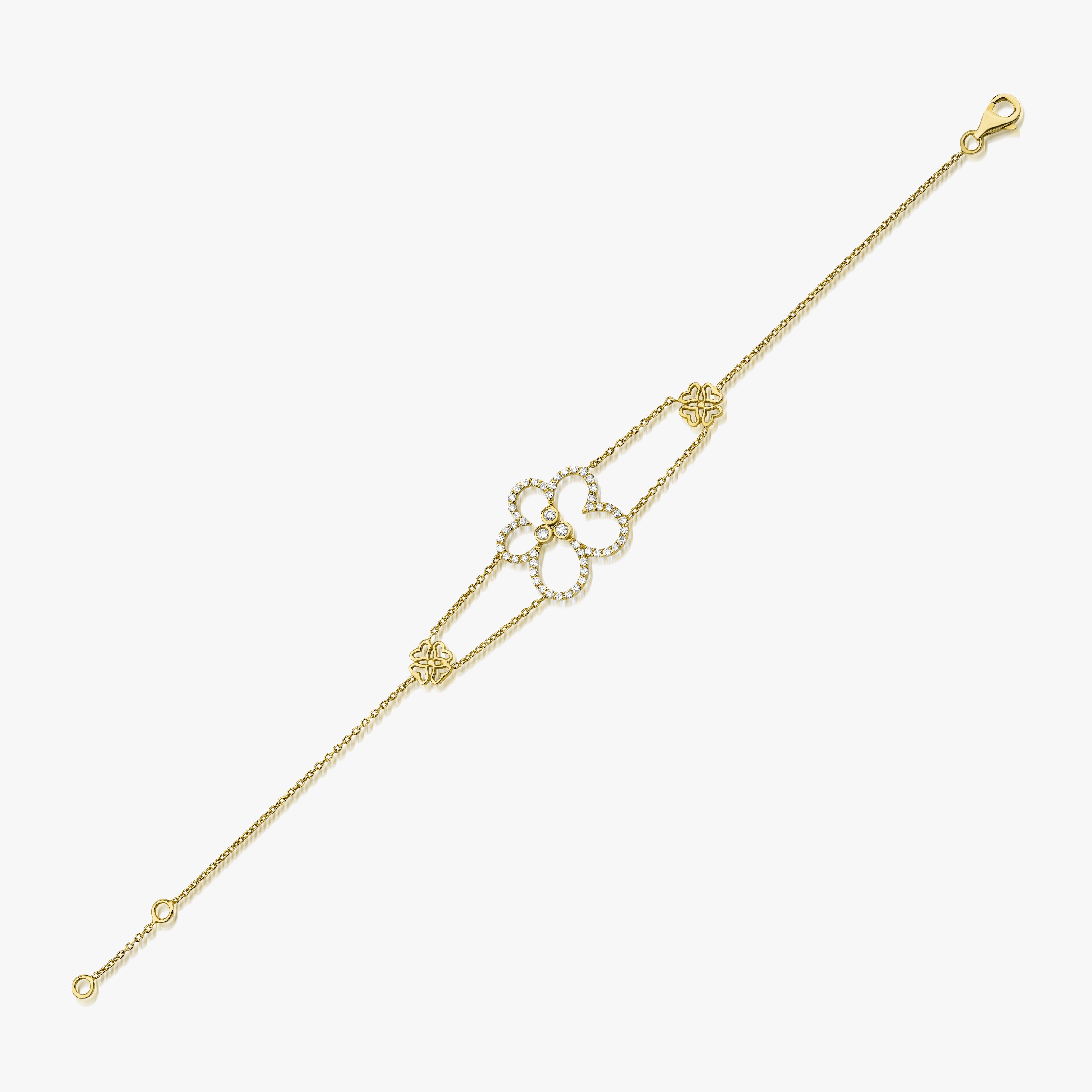 Diamond Flower Bracelet
