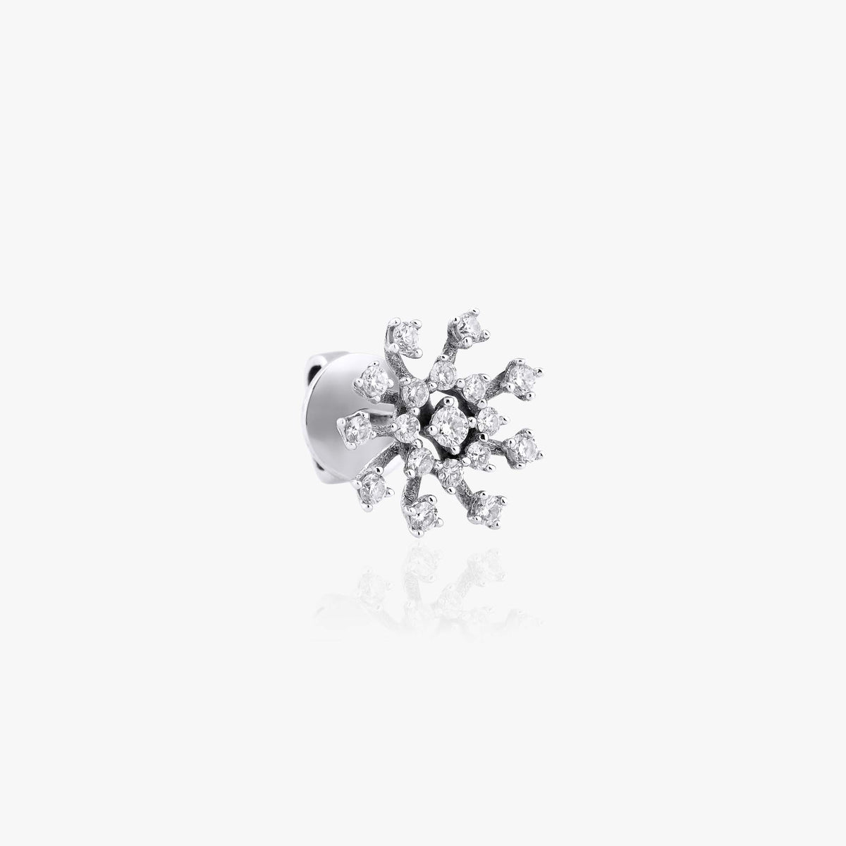 Single Celestial Diamond Stud in 14K Gold
