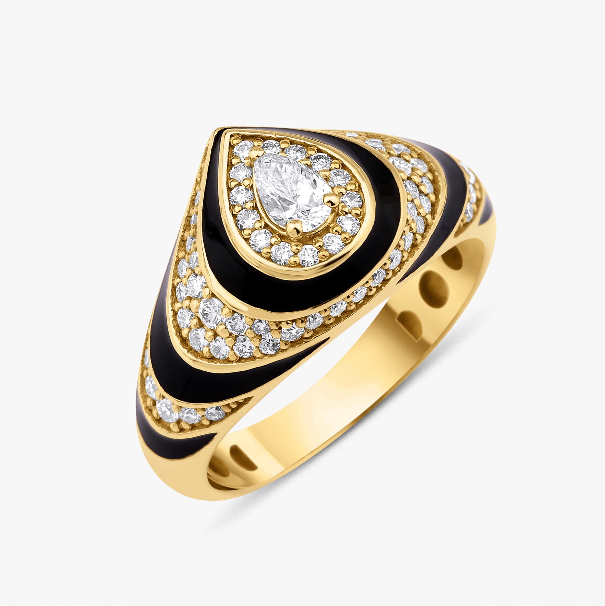 The Classic Drop Wave Ring