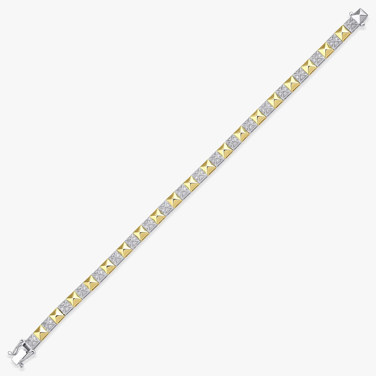 Diamond Spike Tennis Bracelet in 14K Gold