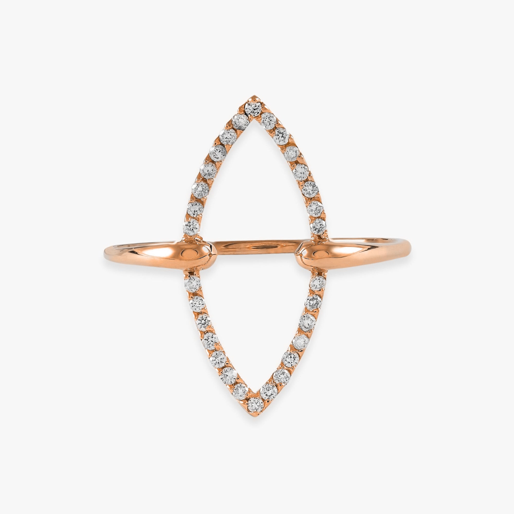 Open Diamond Dimensions Ring in 14K Gold