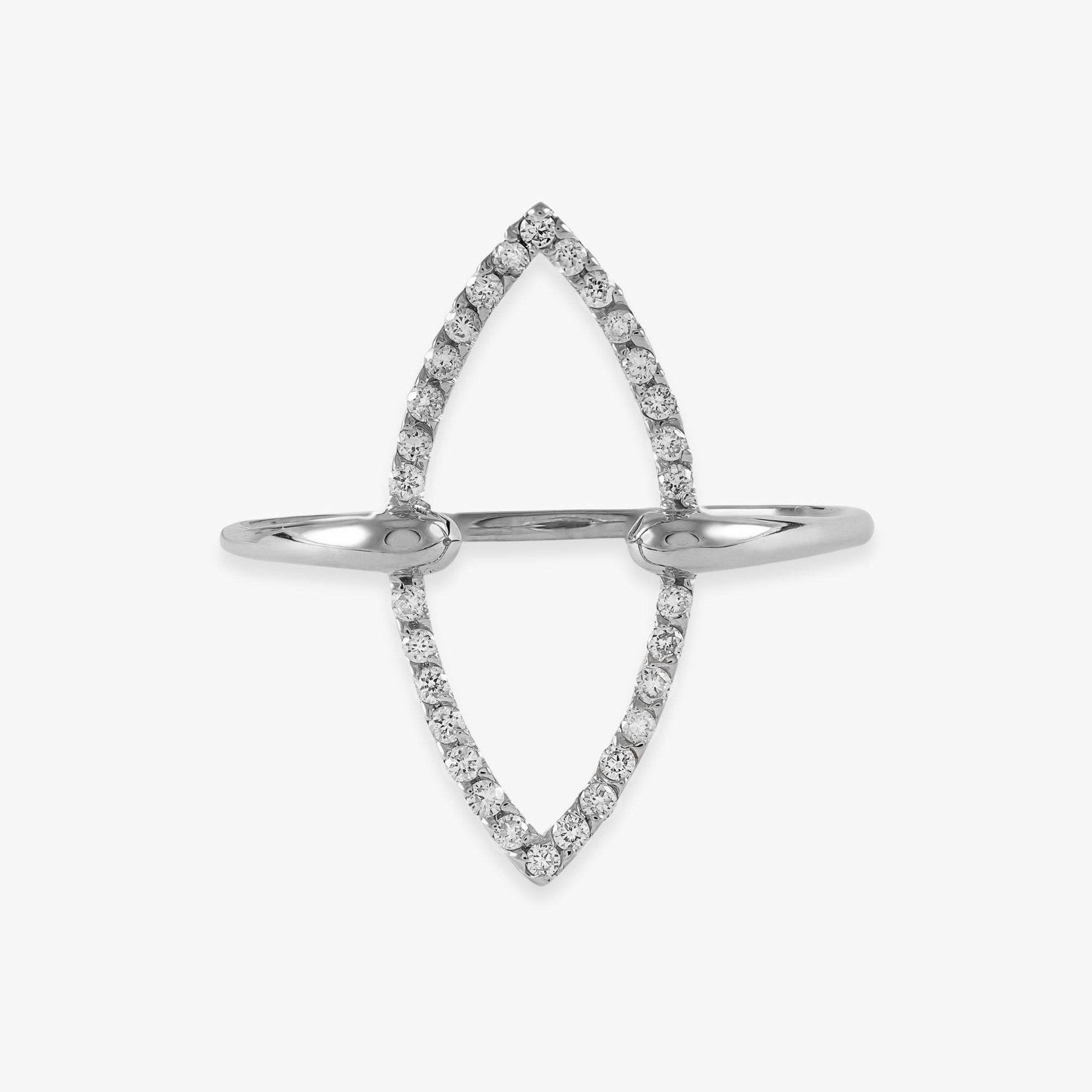 Open Diamond Dimensions Ring in 14K Gold