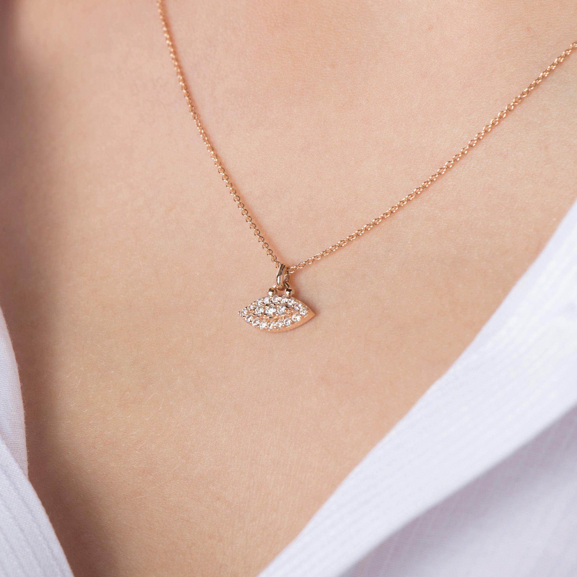 Mini Diamond Energy Necklace in 14K Gold