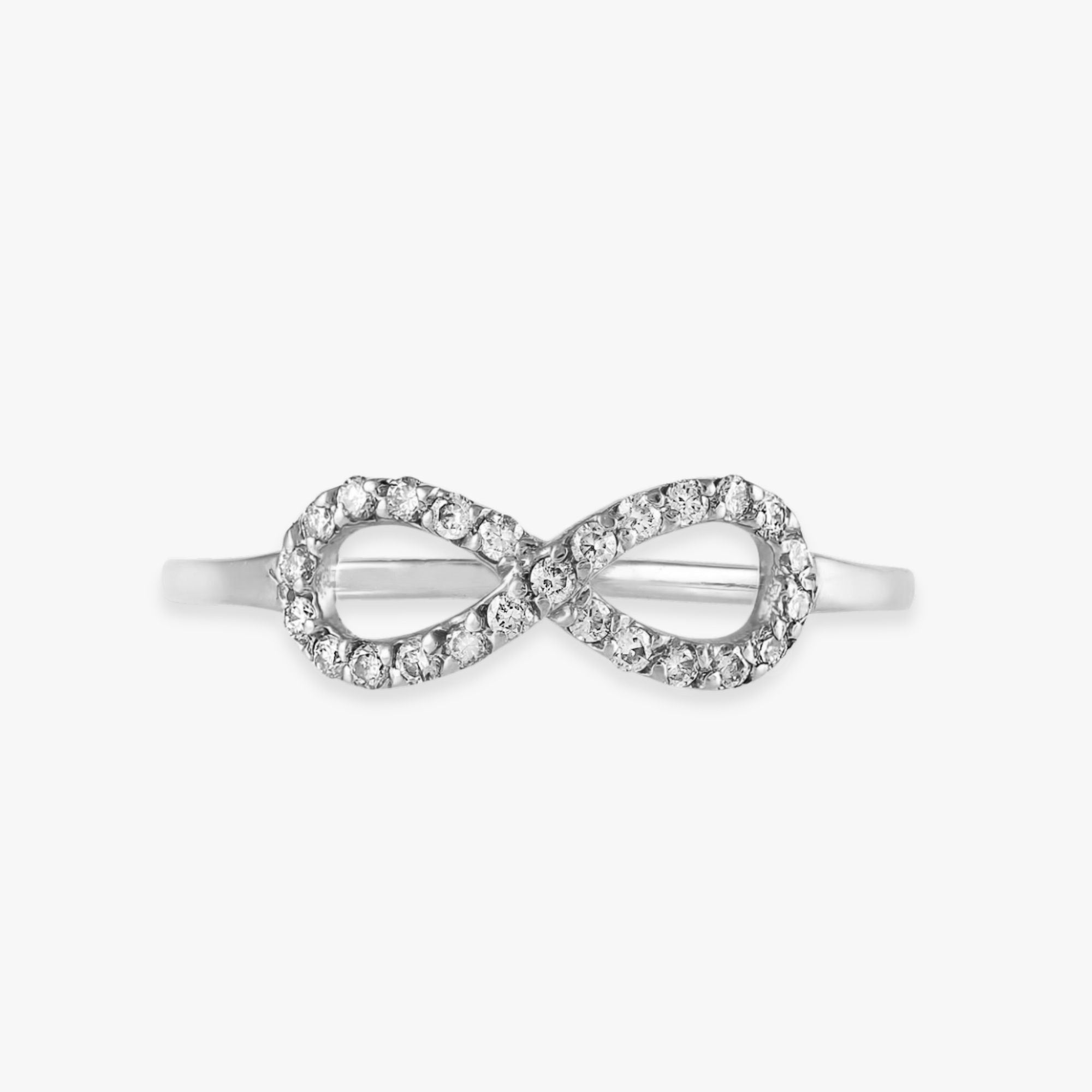 Diamond Infinity Ring in 18K Gold