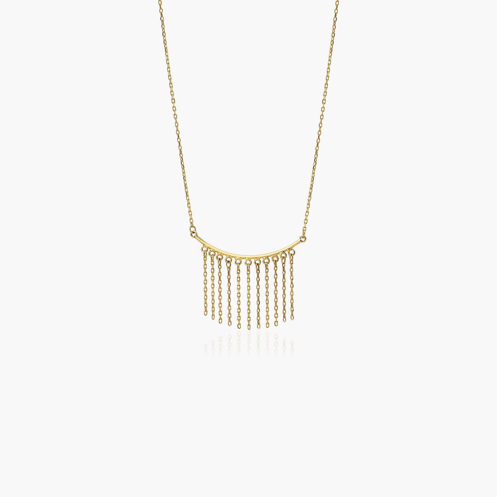 Golden Niagara Fall Necklace in 14K Gold