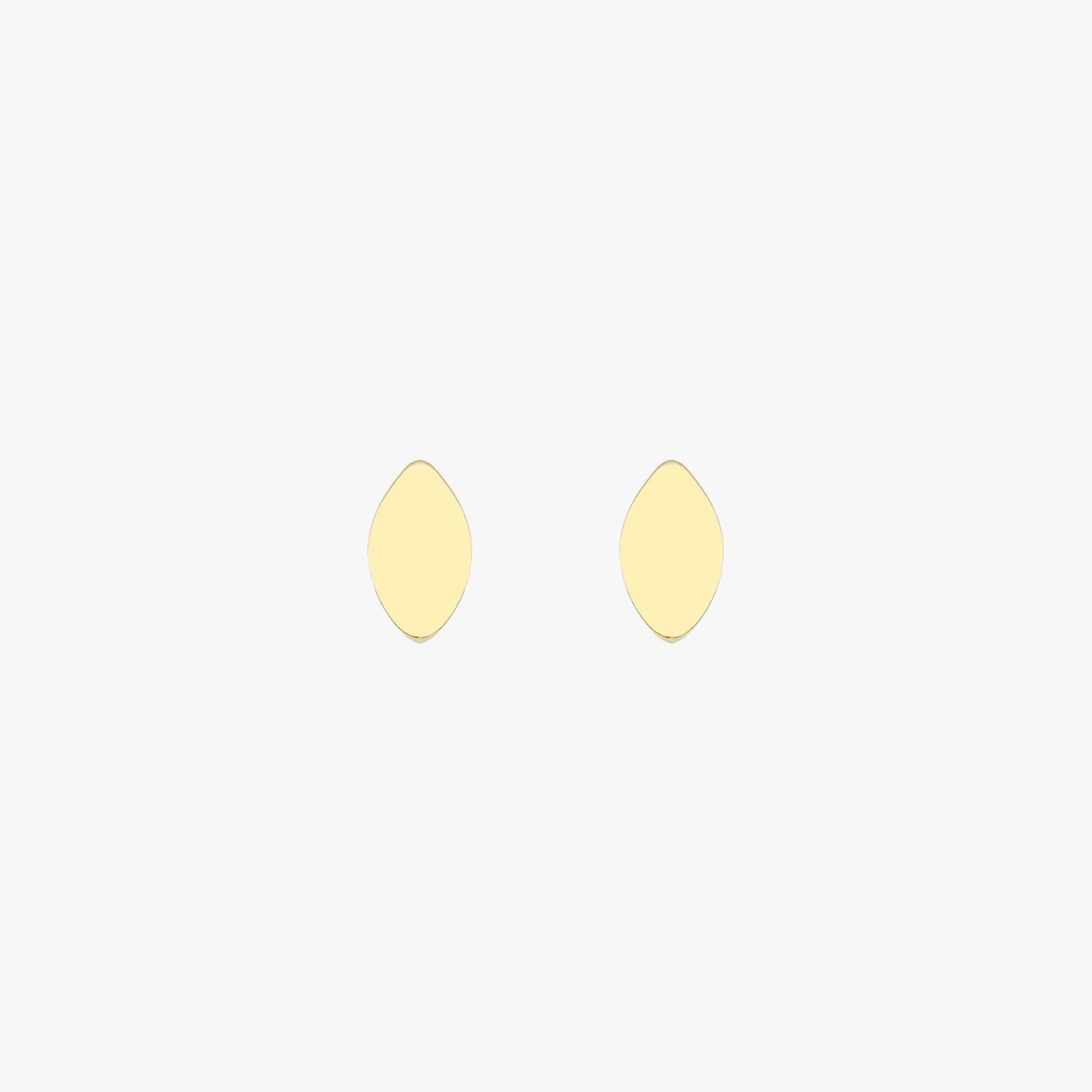Mini Marquise Studs in 14K Gold