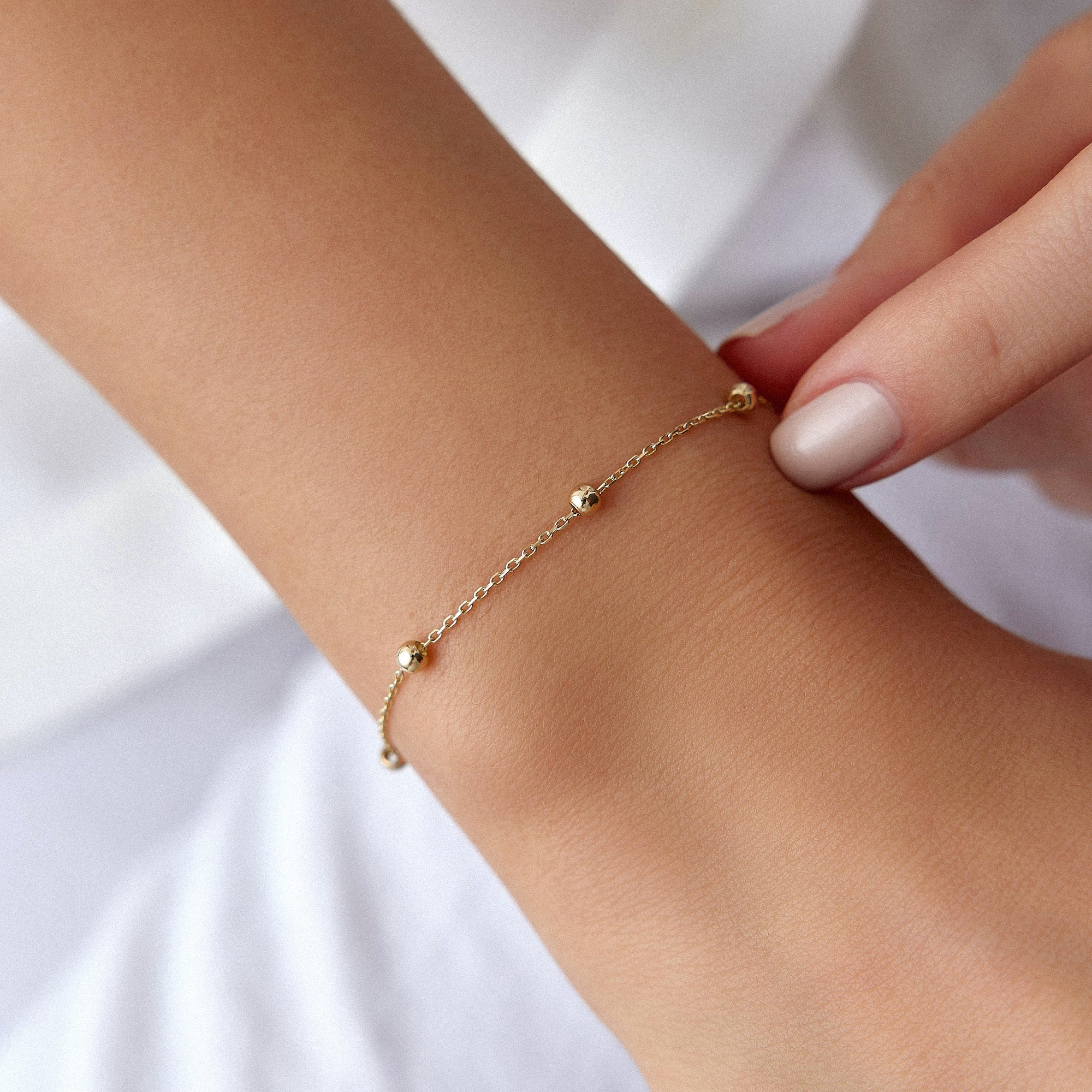 Satellite Chain Bracelet in 14K Gold