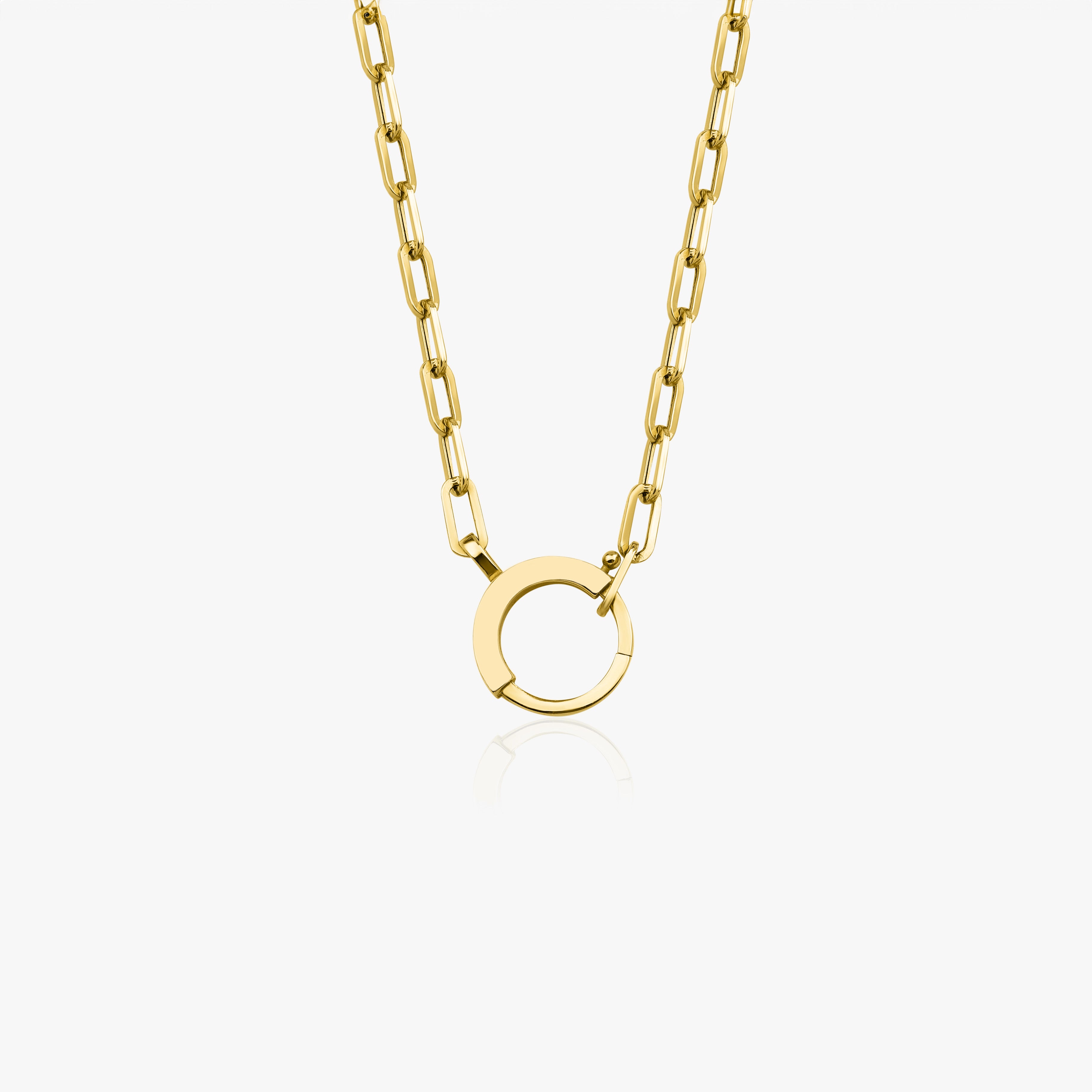 Lock Necklace in 14K Gold