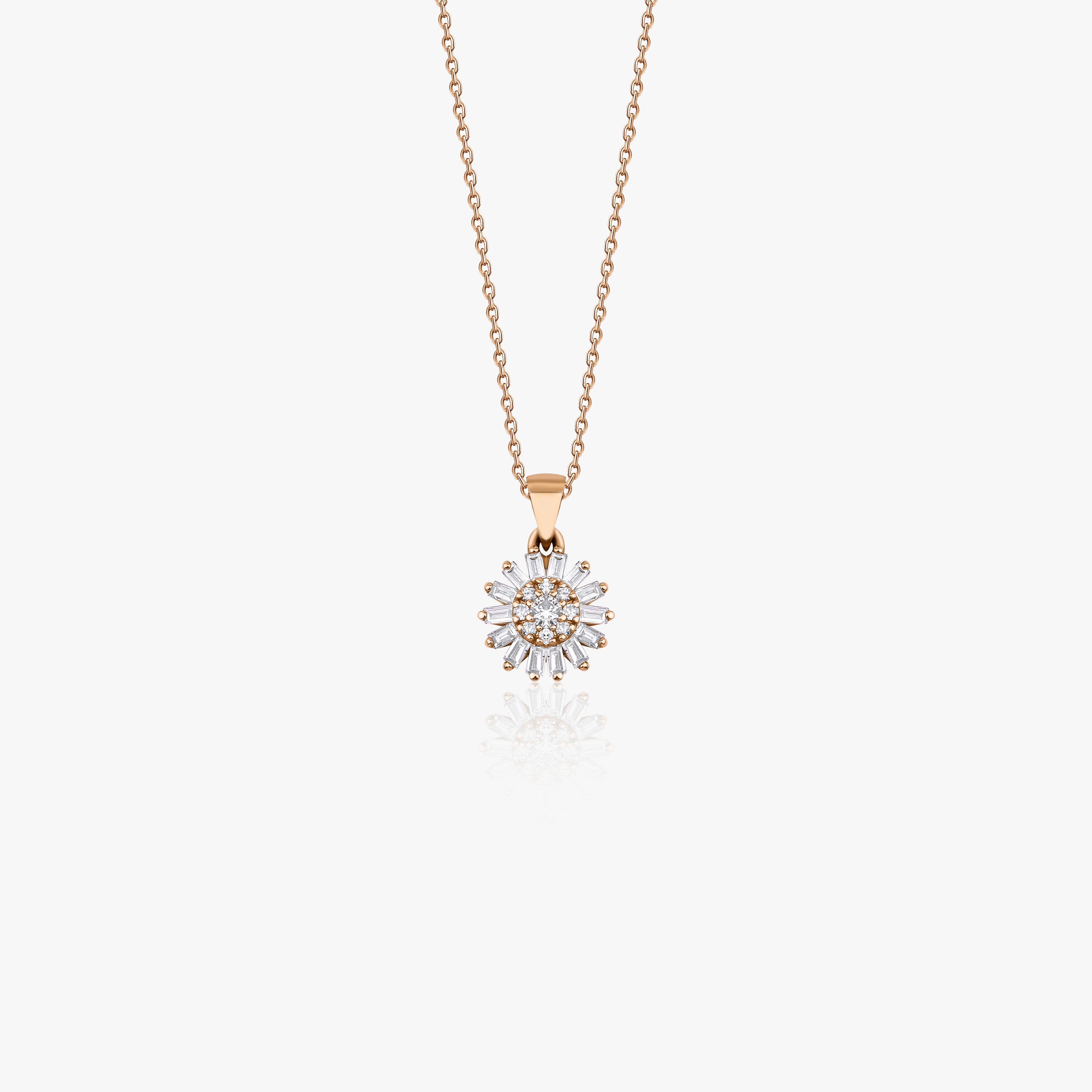 Diamond Flower Necklace