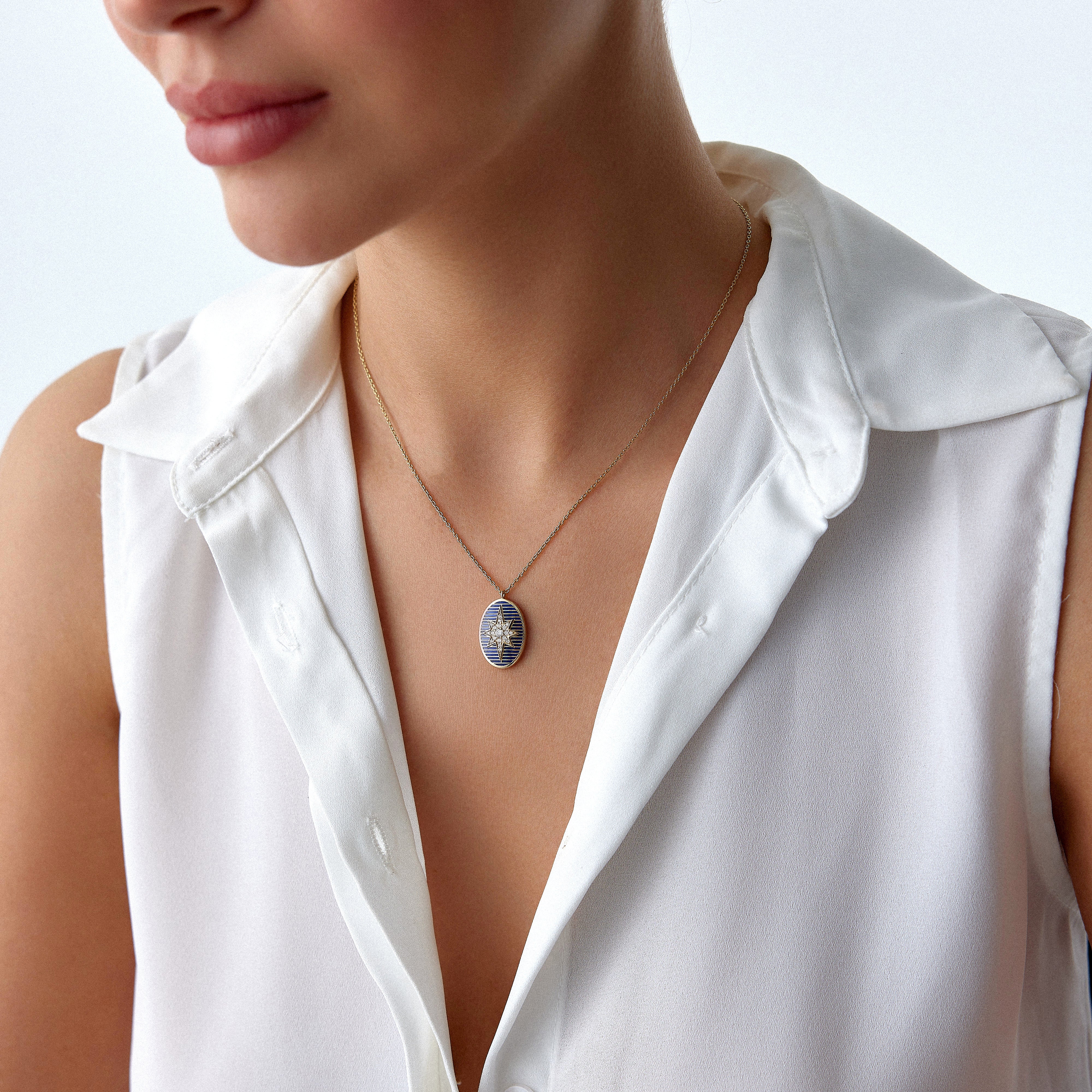 Diamond North Star Pendant Necklace