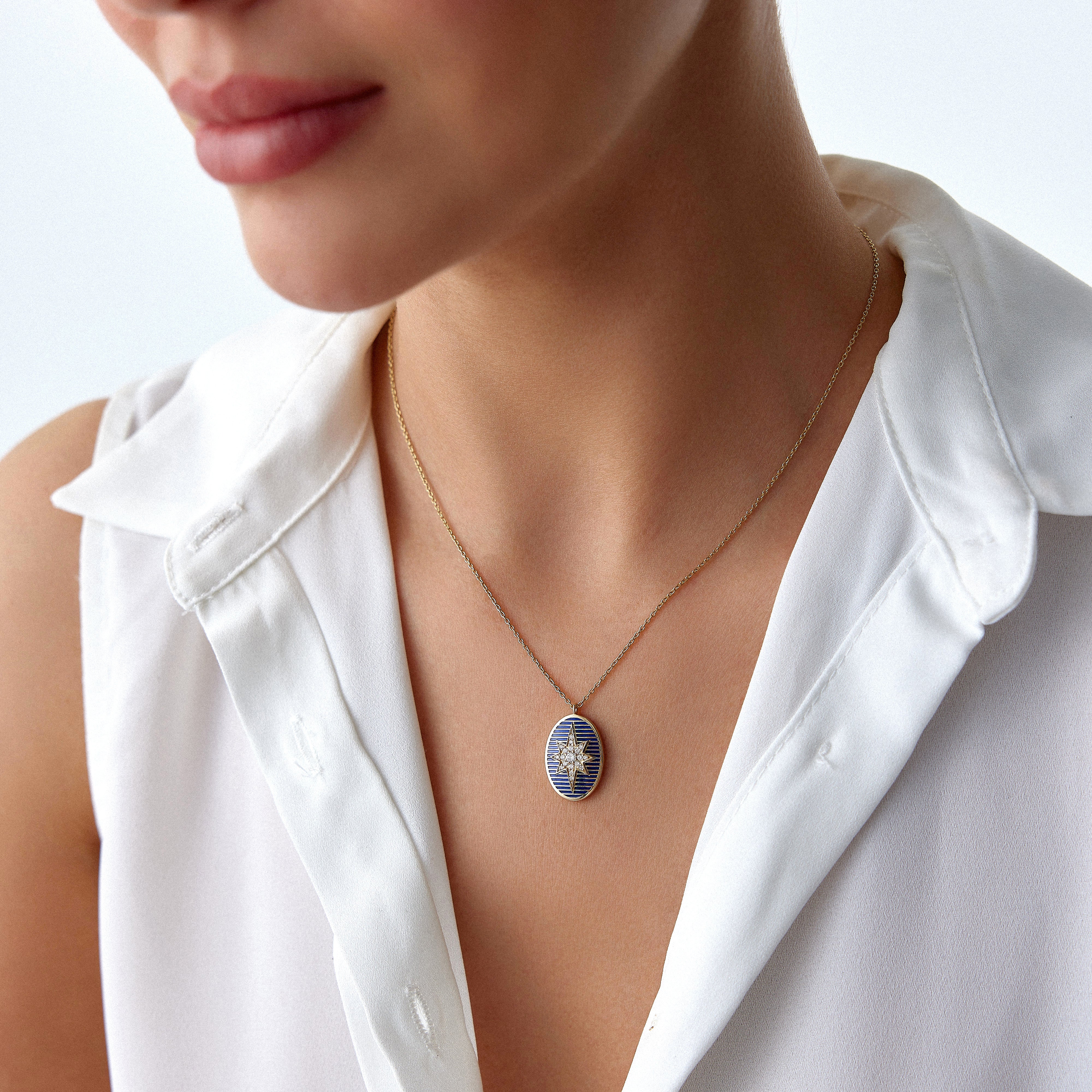 Diamond North Star Pendant Necklace