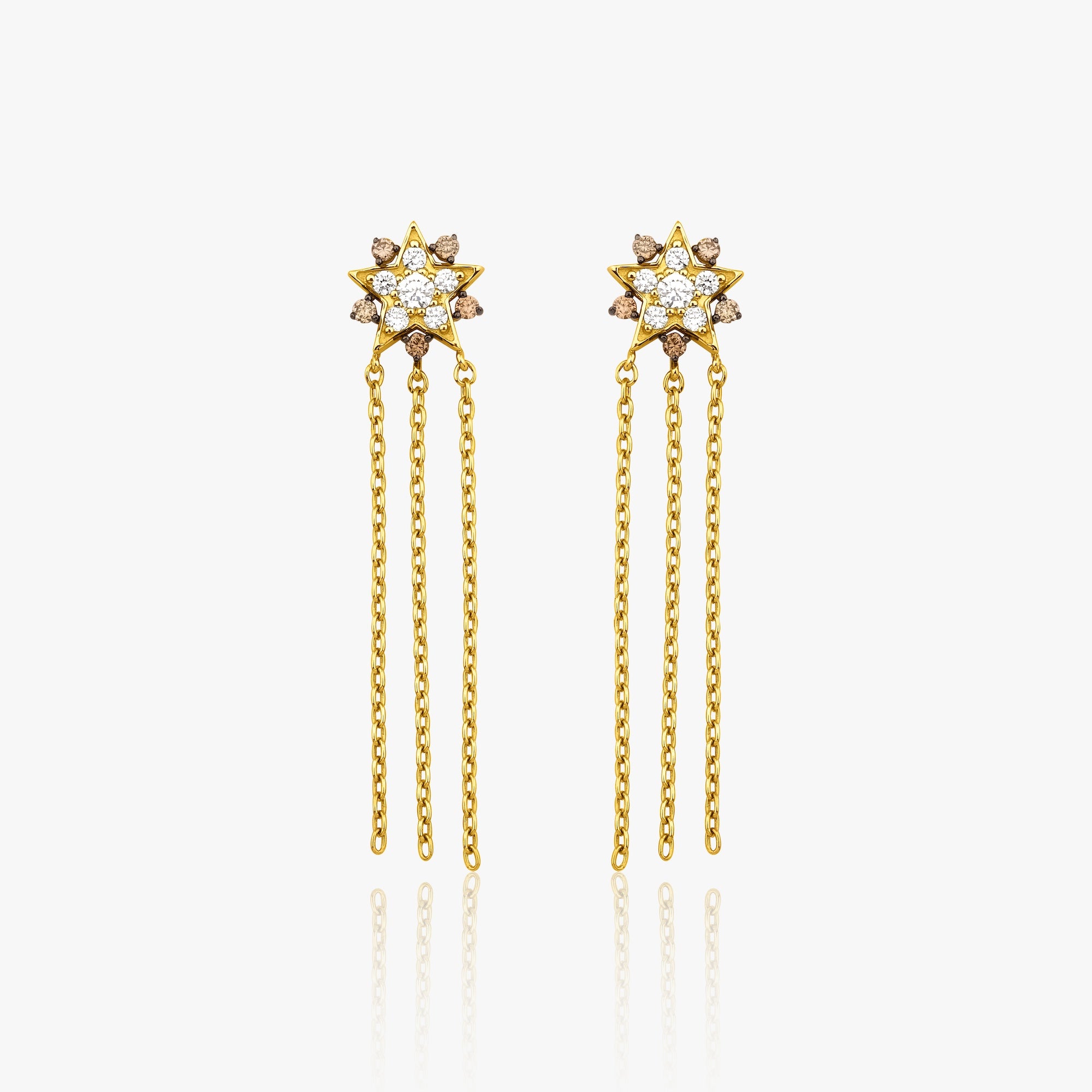 Eternal Star Diamond Stud Available in 14K and 18K Gold
