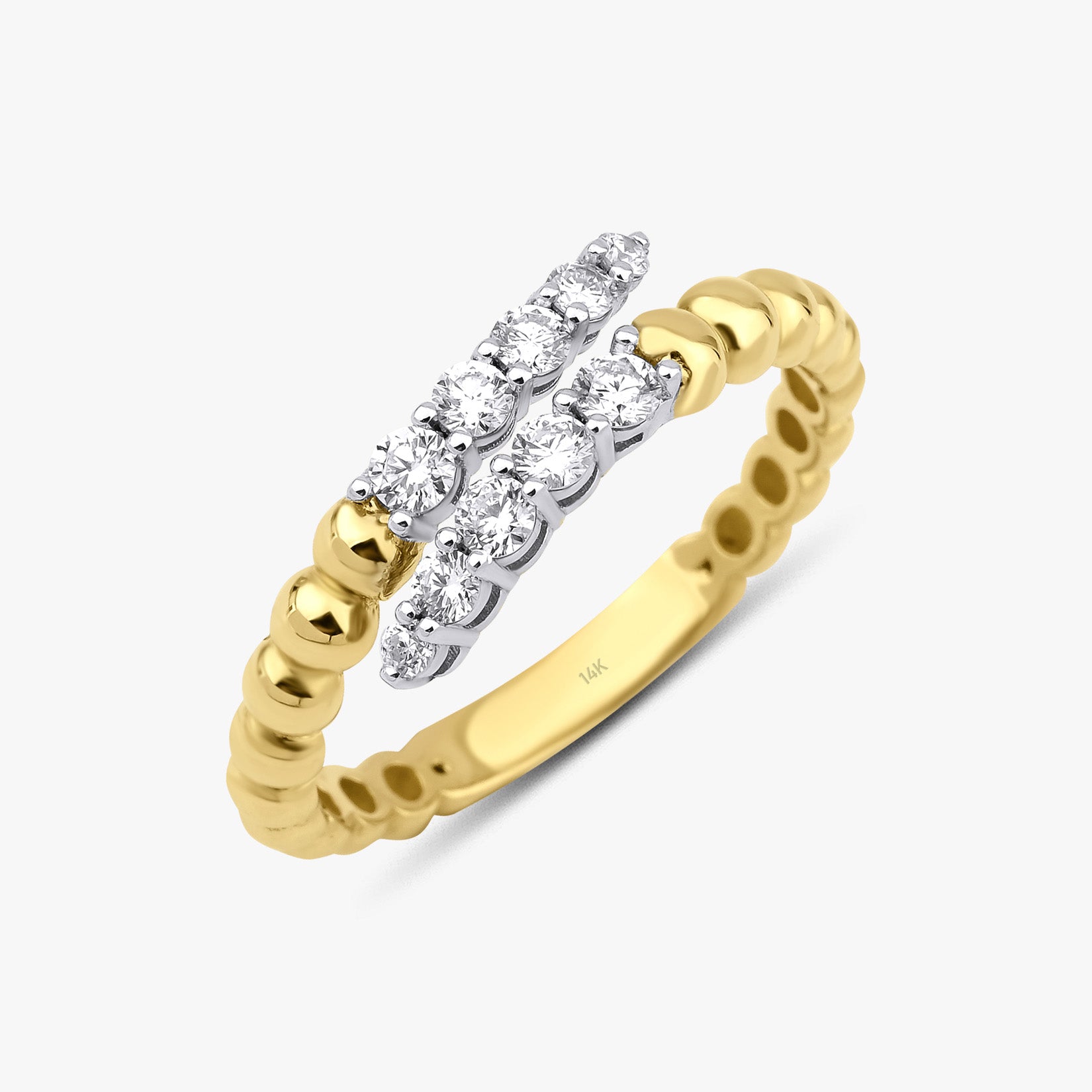 Diamond Claw Ring in 14K Gold