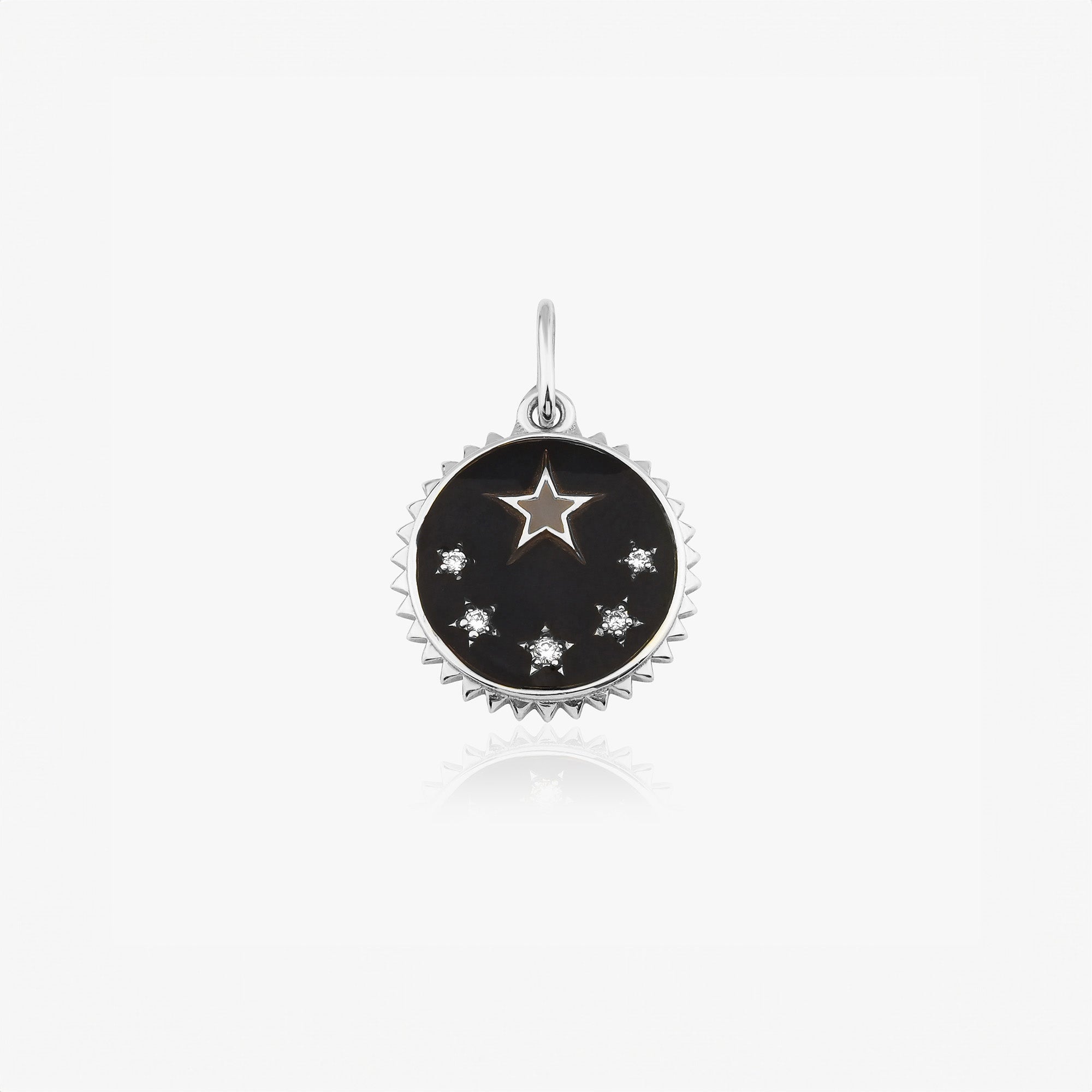 Mini Star Medallion Pendant in 14K Gold / Stars of The Night