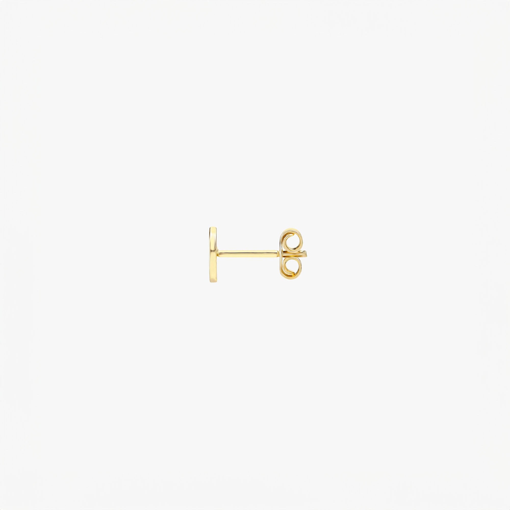 Single Mini Chevron Stud in 14K Gold