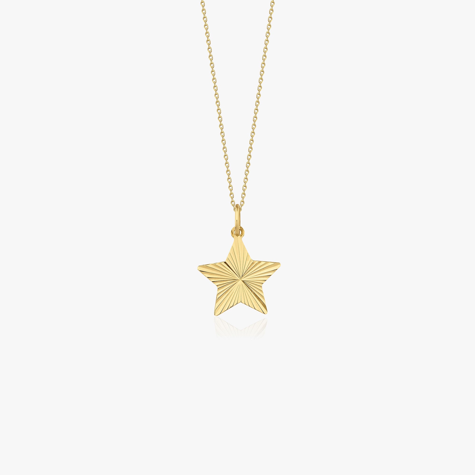 Glitter Star Necklace in 14K Gold