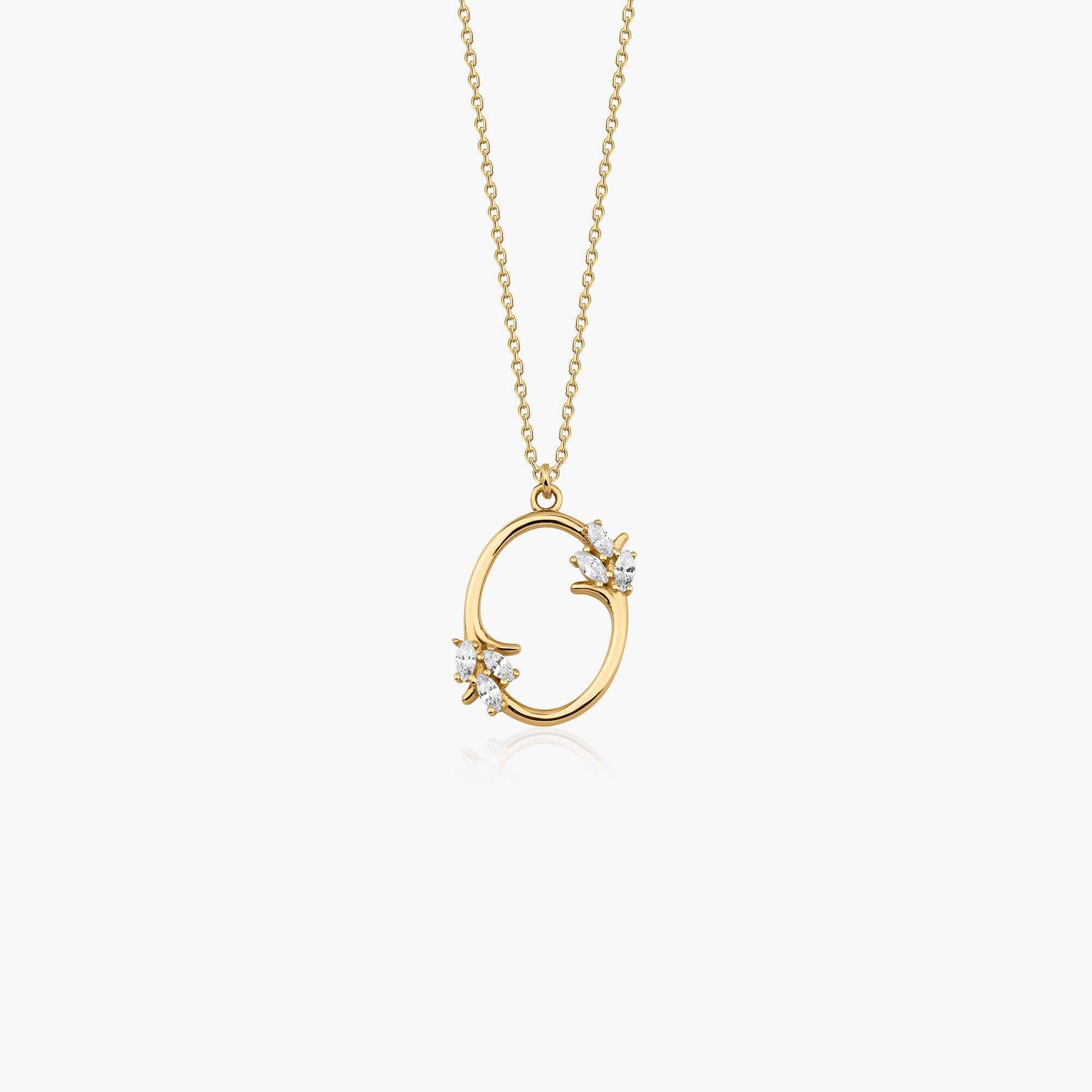 Oval Harmony Necklace in 14K Gold