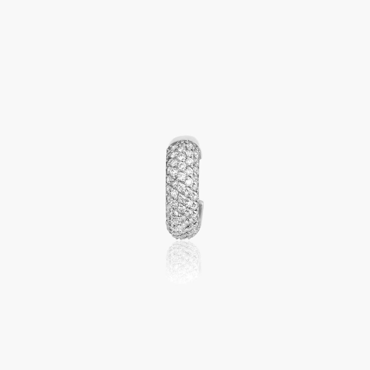 Pave Diamond Circle Ear Cuff in 14K Gold