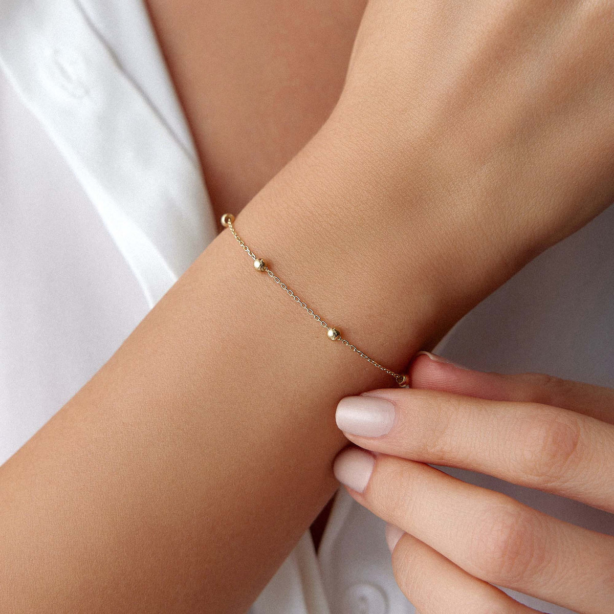 Satellite Chain Bracelet in 14K Gold