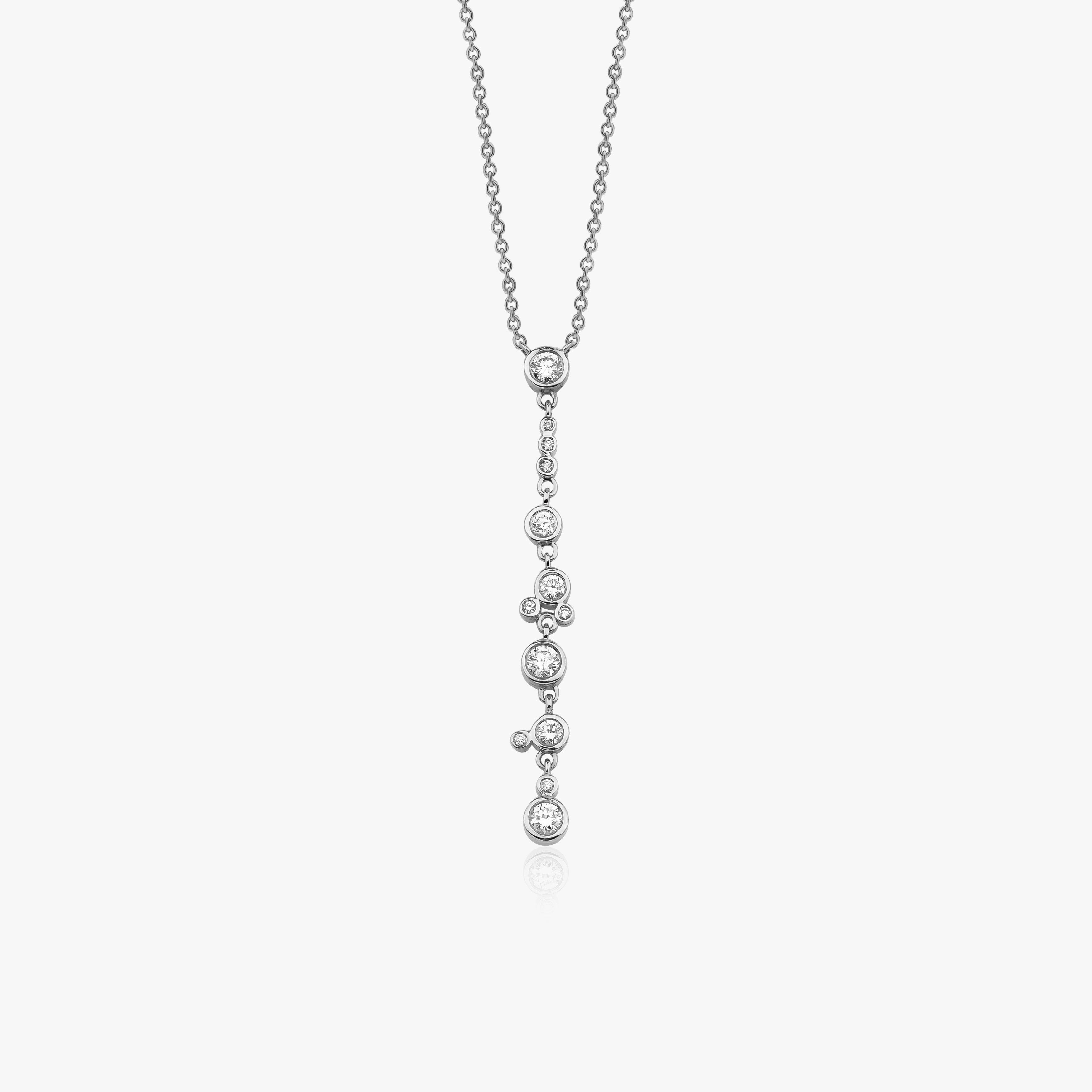 Diamond Lariat Necklace / WATERFALL