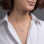 18K Gold Diamond Flower Necklace
