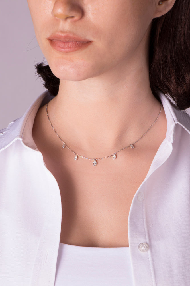 18K Gold Diamond Necklace