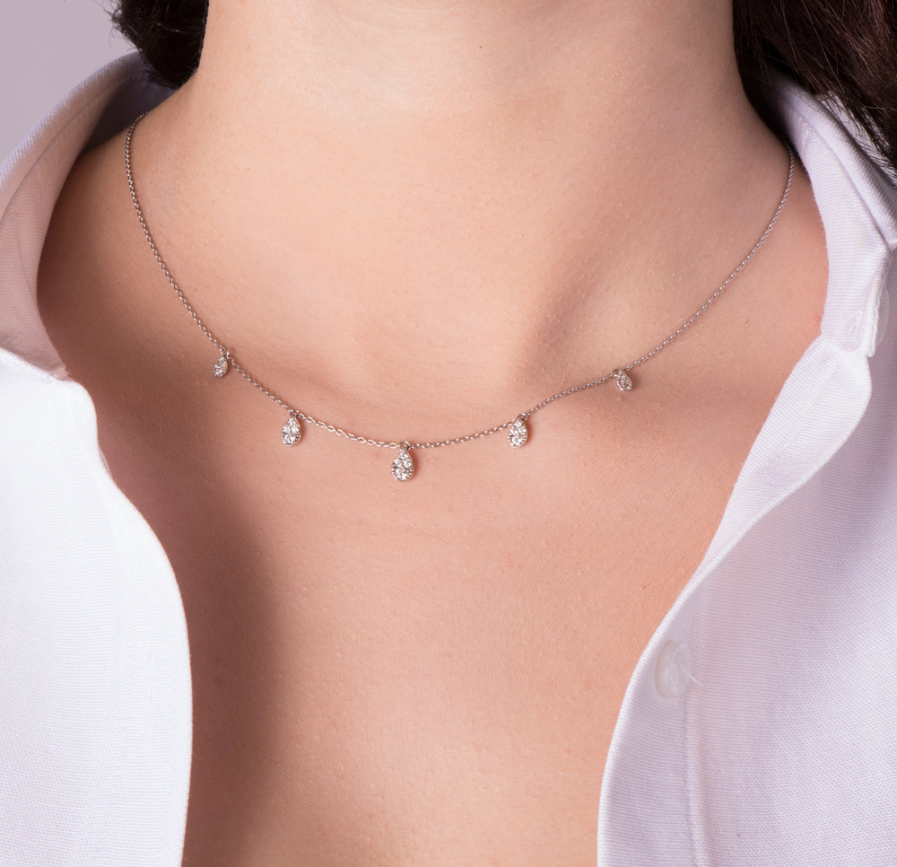 18K Gold Diamond Necklace