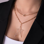 Diamond Star Necklace / My Large Shinning Star