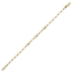 14K Gold Diamond Chain Bracelet