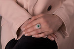 18K Gold Diamond and Emerald Ring / Eternal Queen