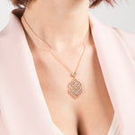 18K Gold Rose Gold Necklace - Crown Of Imperial Collection