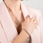 18K Gold Rose Gold Necklace - Crown Of Imperial Collection