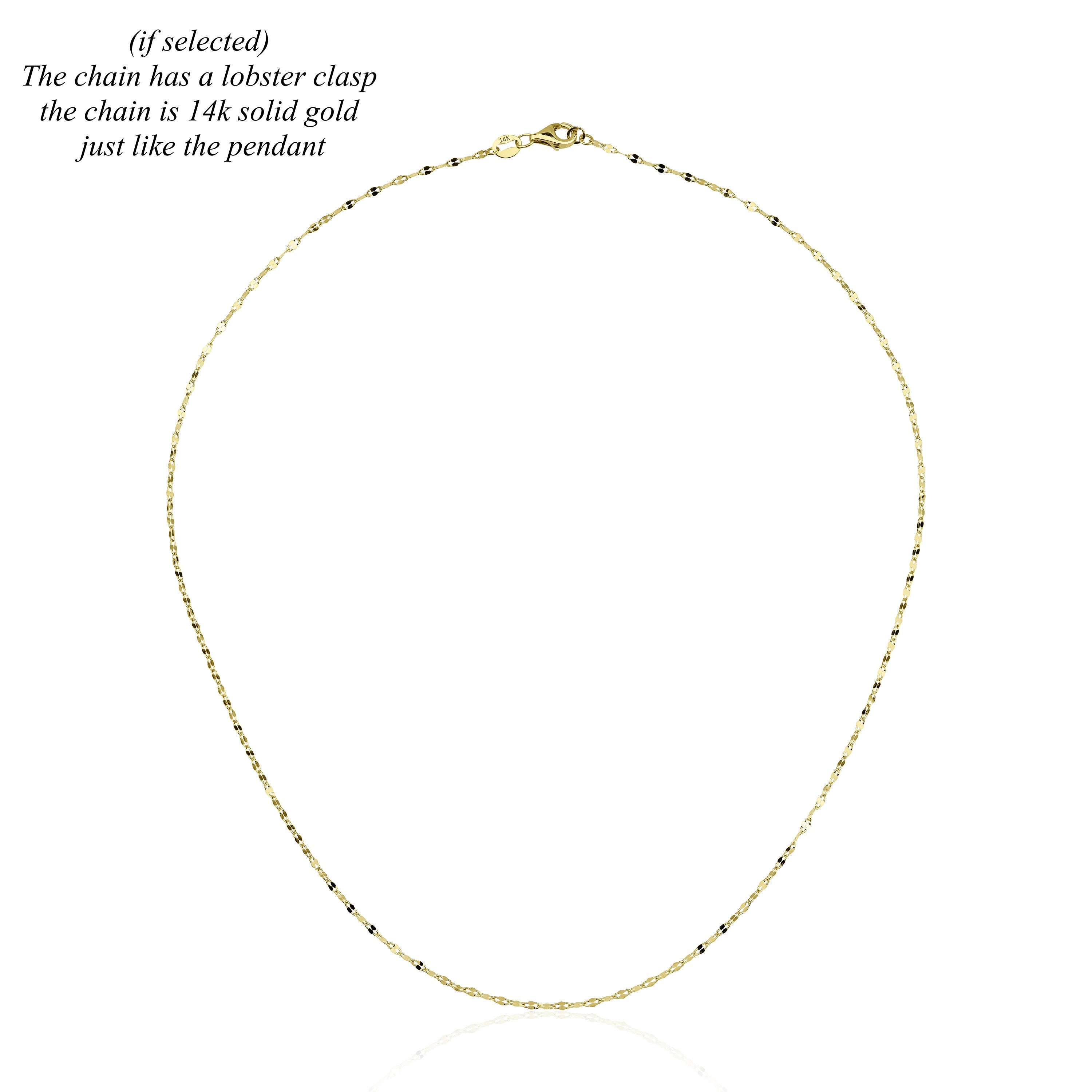 14K Gold Diamond Clover Pendant Necklace